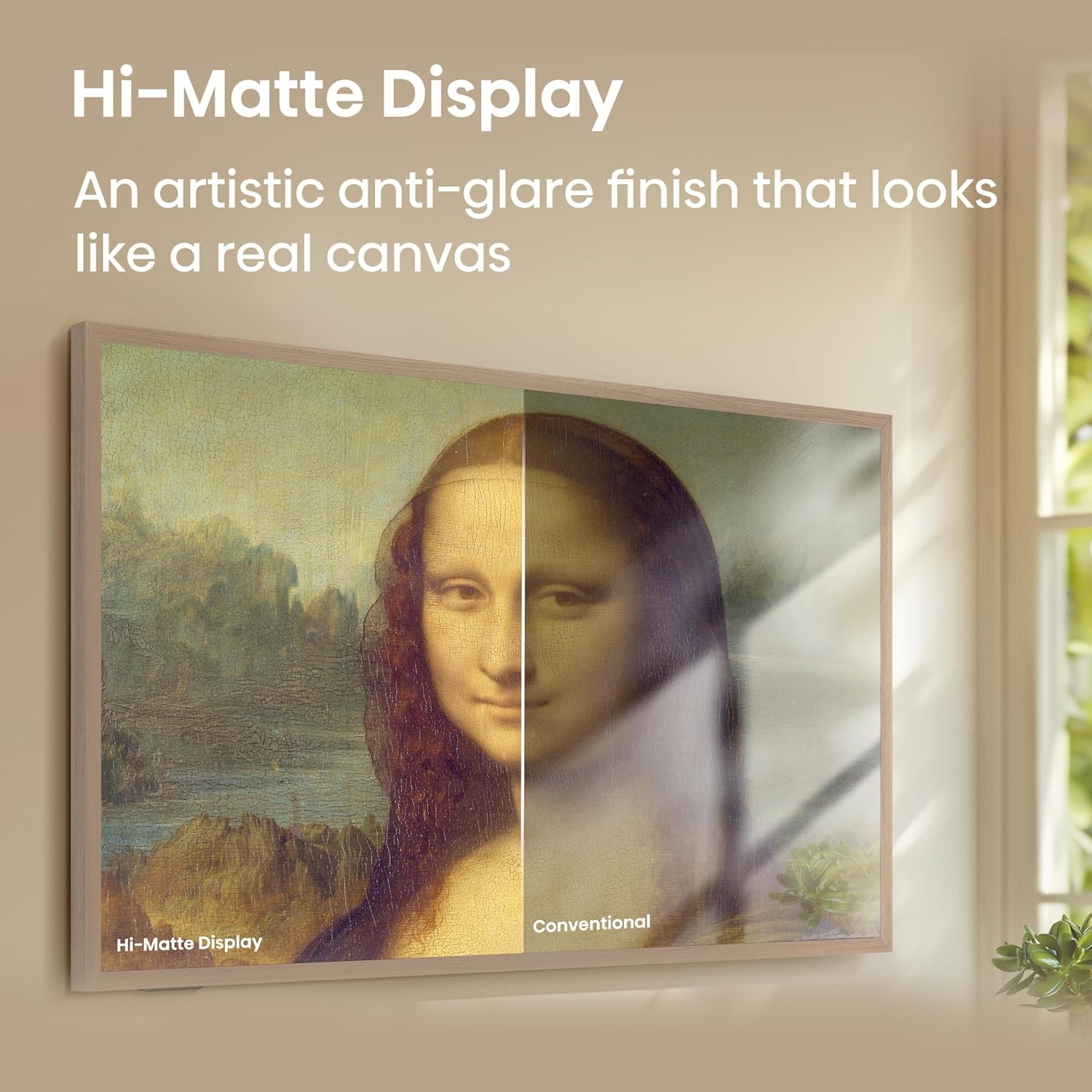 Hisense 65-Inch Class QLED 4K S7N CanvasTV™ Series Dolby Vision HDR Google Smart TV (65S7N) - 144Hz  Art Mode  Anti-Glare Panel  Hi-Matte Display  Frame & UltraSlim Wall Mount Included