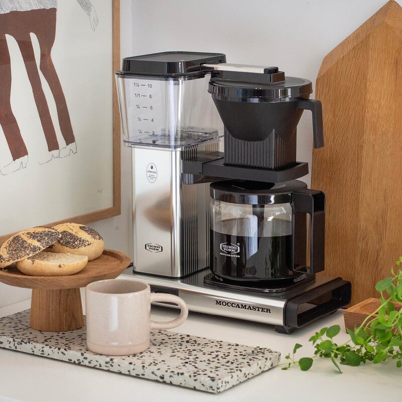 Optio kaffetrakter 1,25L polished silver