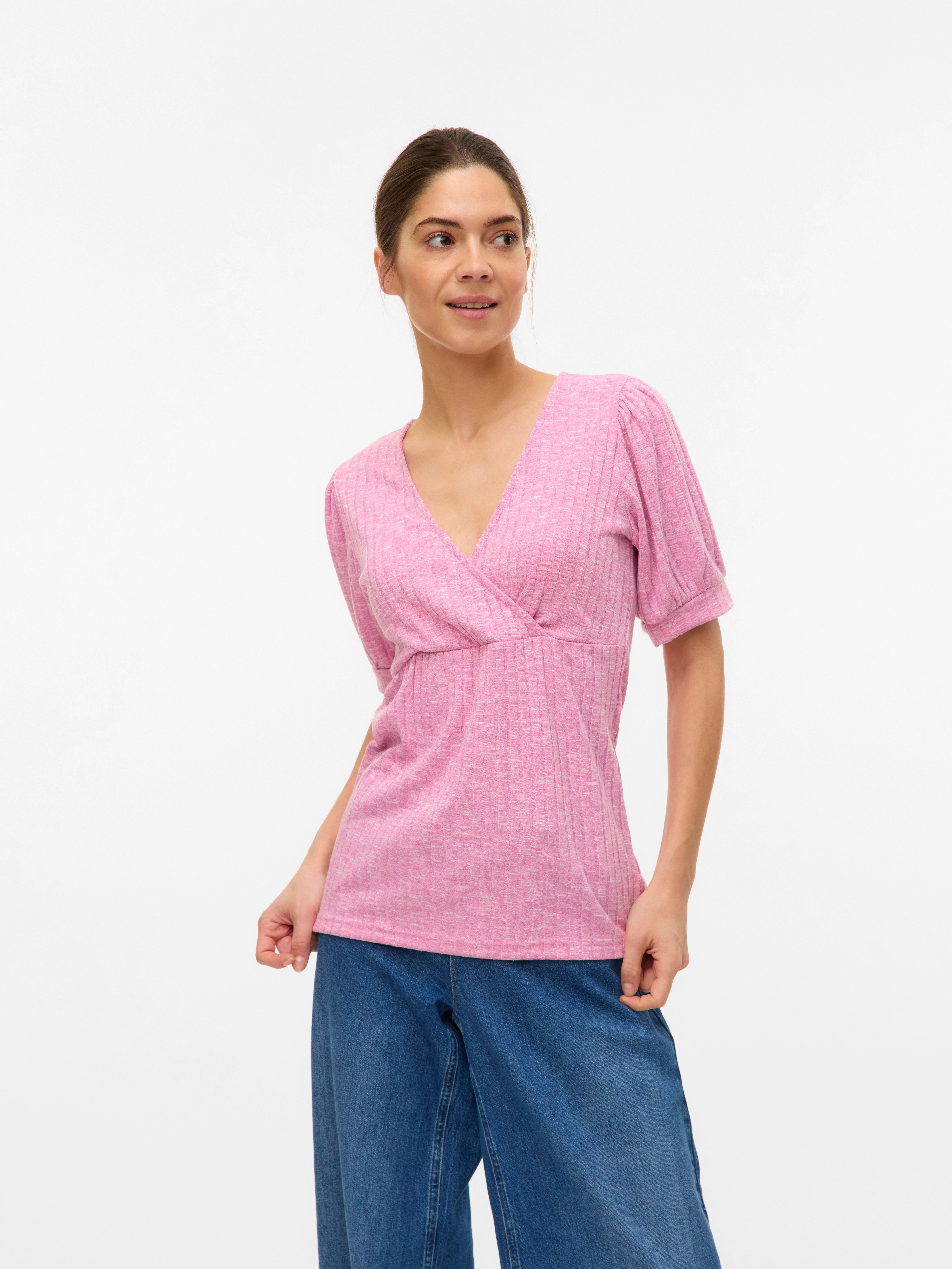VERO MODA® Regular Fit V-Neck Top