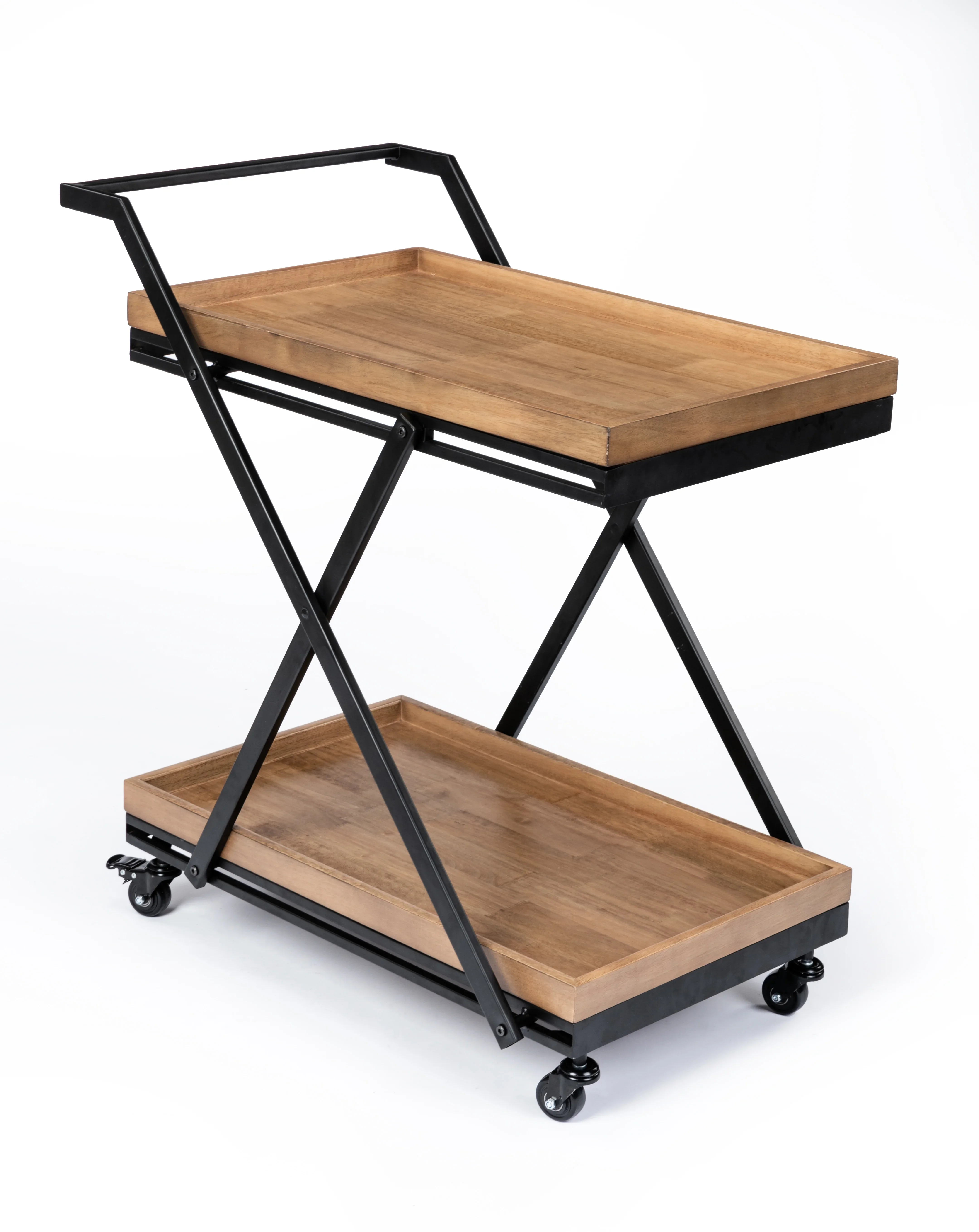 Better Homes & Gardens Entertainment Cart, Wood and Black