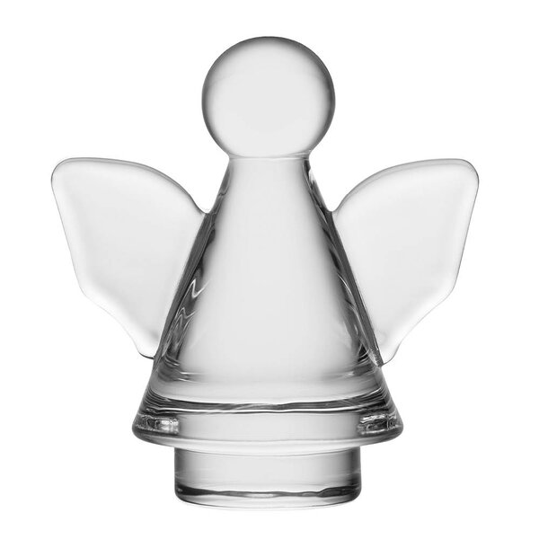 Engla juledekor 9 cm krystallglass