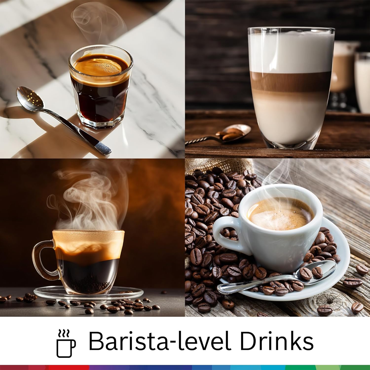 Bosch 300 Series Fully Automatic Espresso and Coffee Machine – One Touch Milk Drinks, Built-In Ceramic Grinder, In-Cup Frother, Easy Clean and Descale, Silver TIU20307