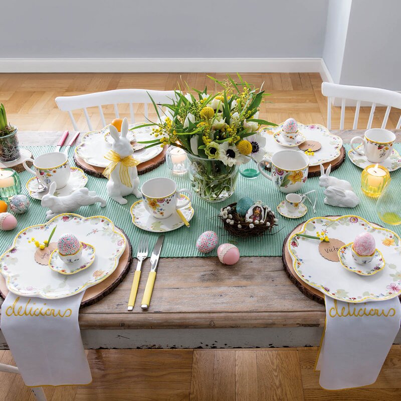 Spring Awakening eggefat med eggeglass 20 cm flerfarget