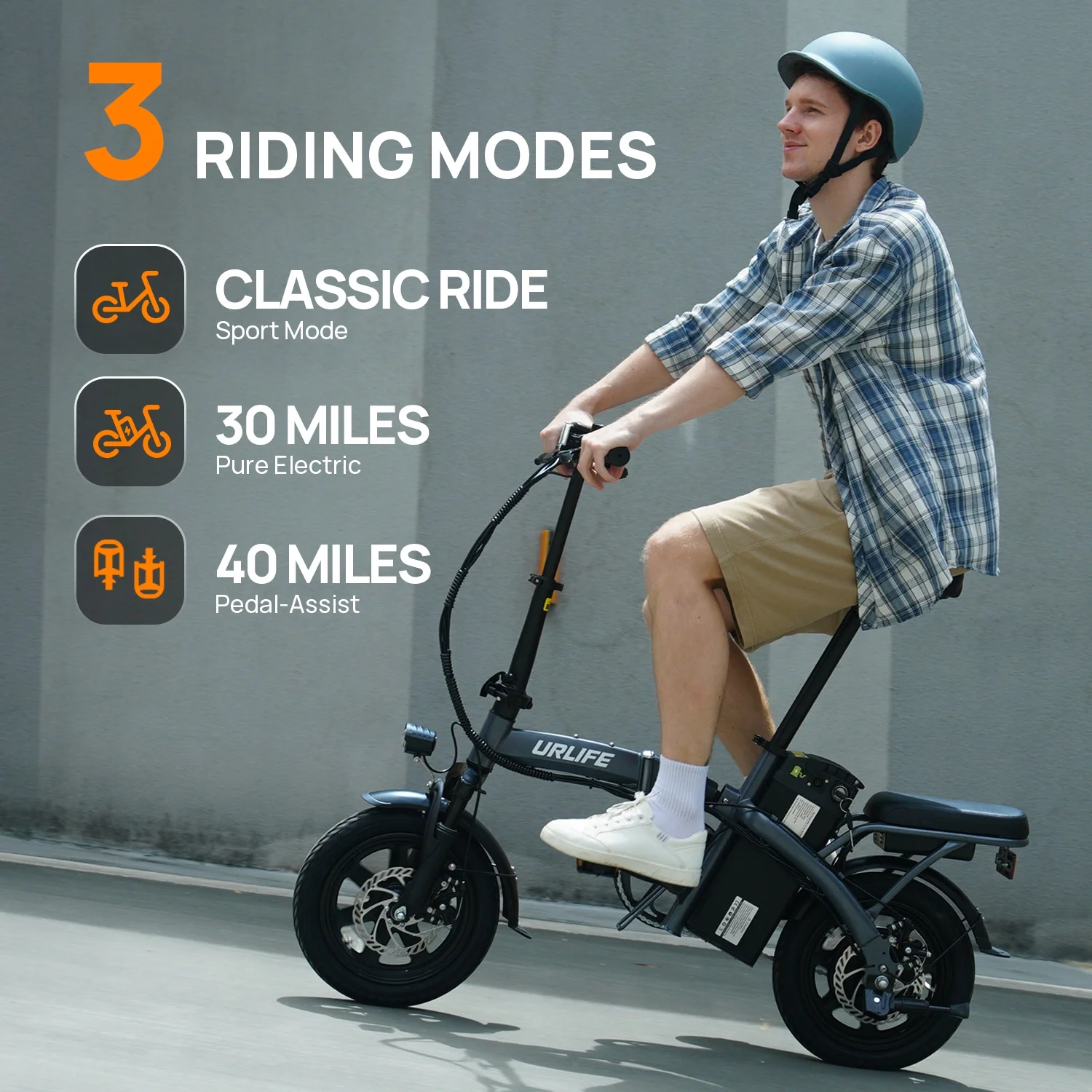 14"Folding Electric Bike for Adults,500W Peak Motor,48V 7.5AH Removable Battery,Mini Ebike for Adults City Commuter,UL2849,Black(Black) - Image 7