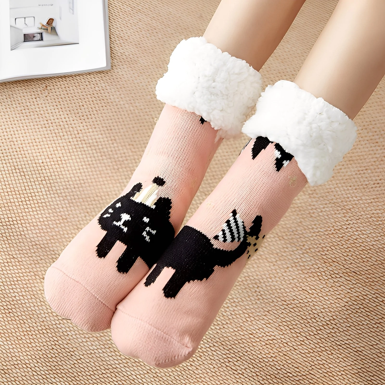 Clarice - Chaussettes de Noël mi-mollet élégantes pour femmes