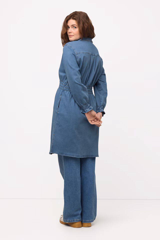 Eco Cotton Longline Denim Shirt