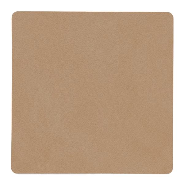 Square Nupo glassbrikke 10x10 cm nougat