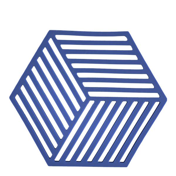 Hexagon bordskåner 16 cm indigo