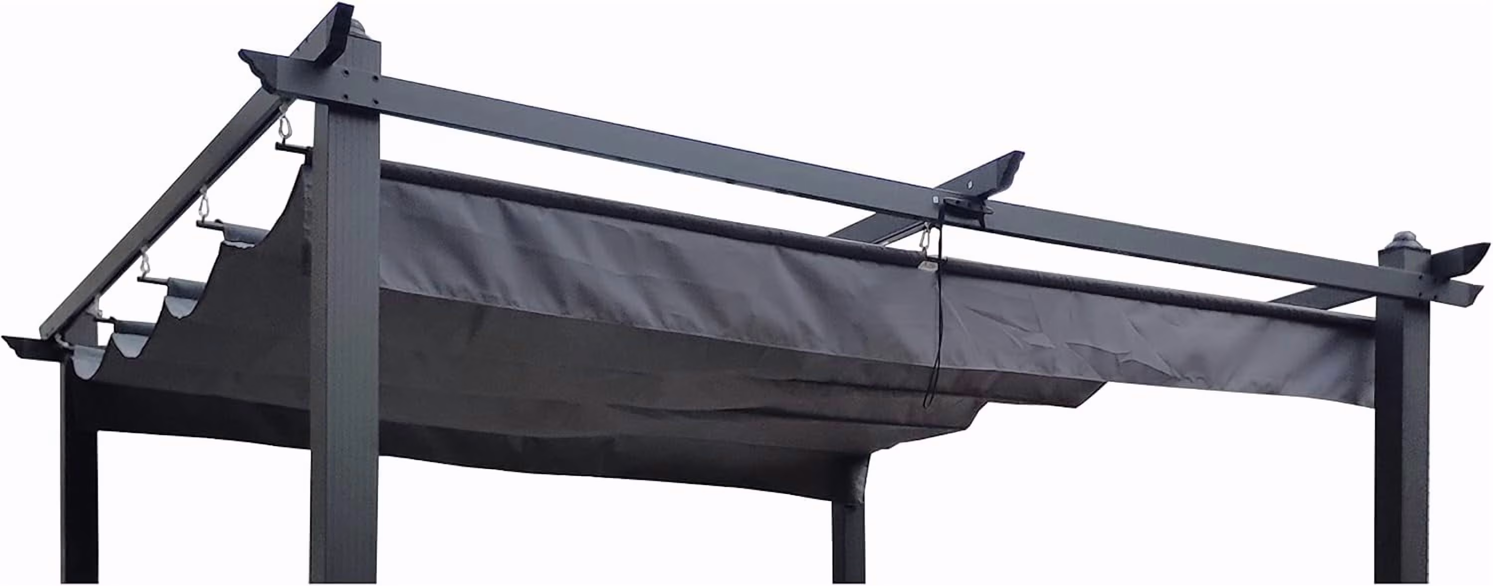 Outdoor Patio Pergola Replacement Canopy Top Cover Gazebo Replacement Shade Cover (Gray - for 13x10 Ft Pergola Frame)