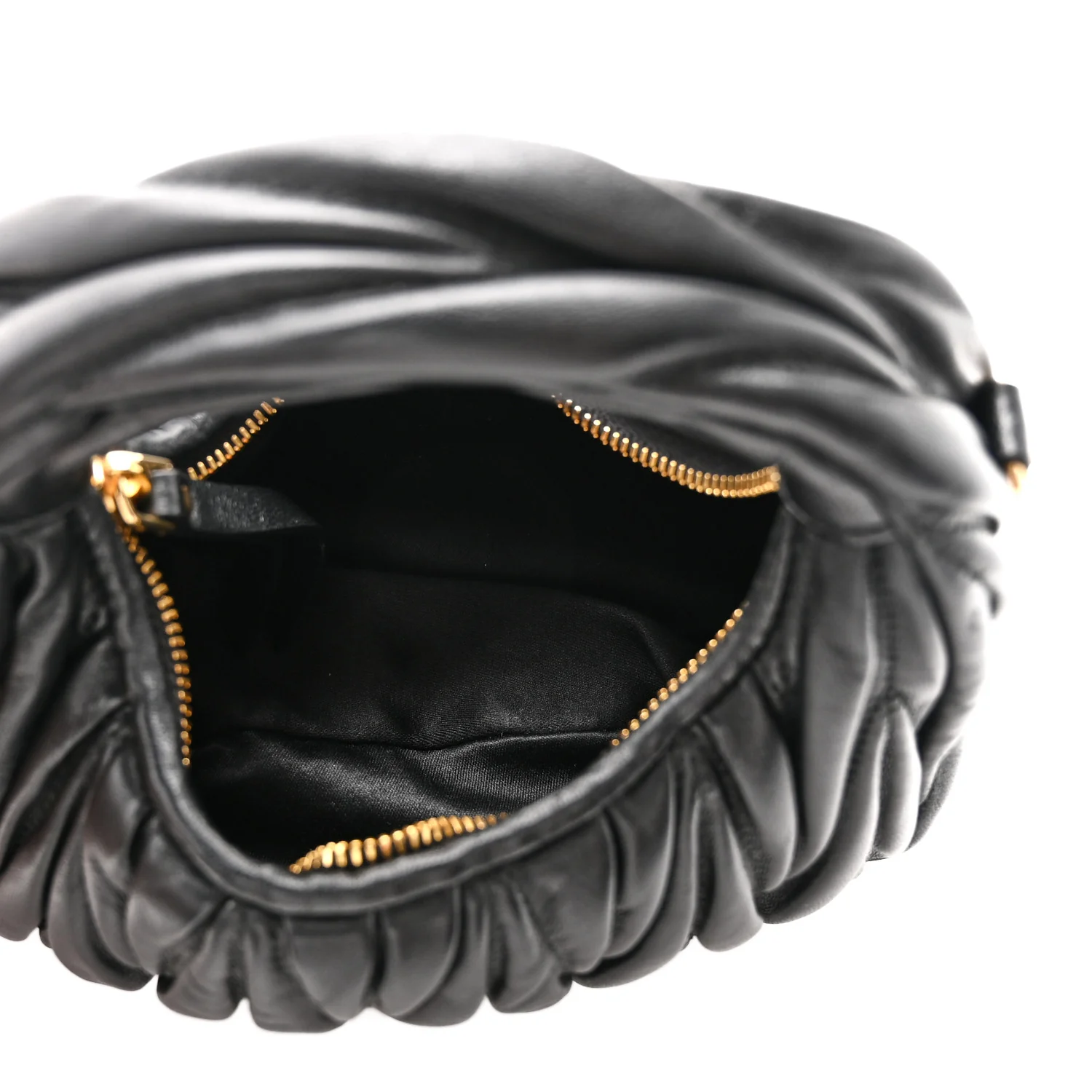 Nappa Matelasse Mini Wander Hobo Black