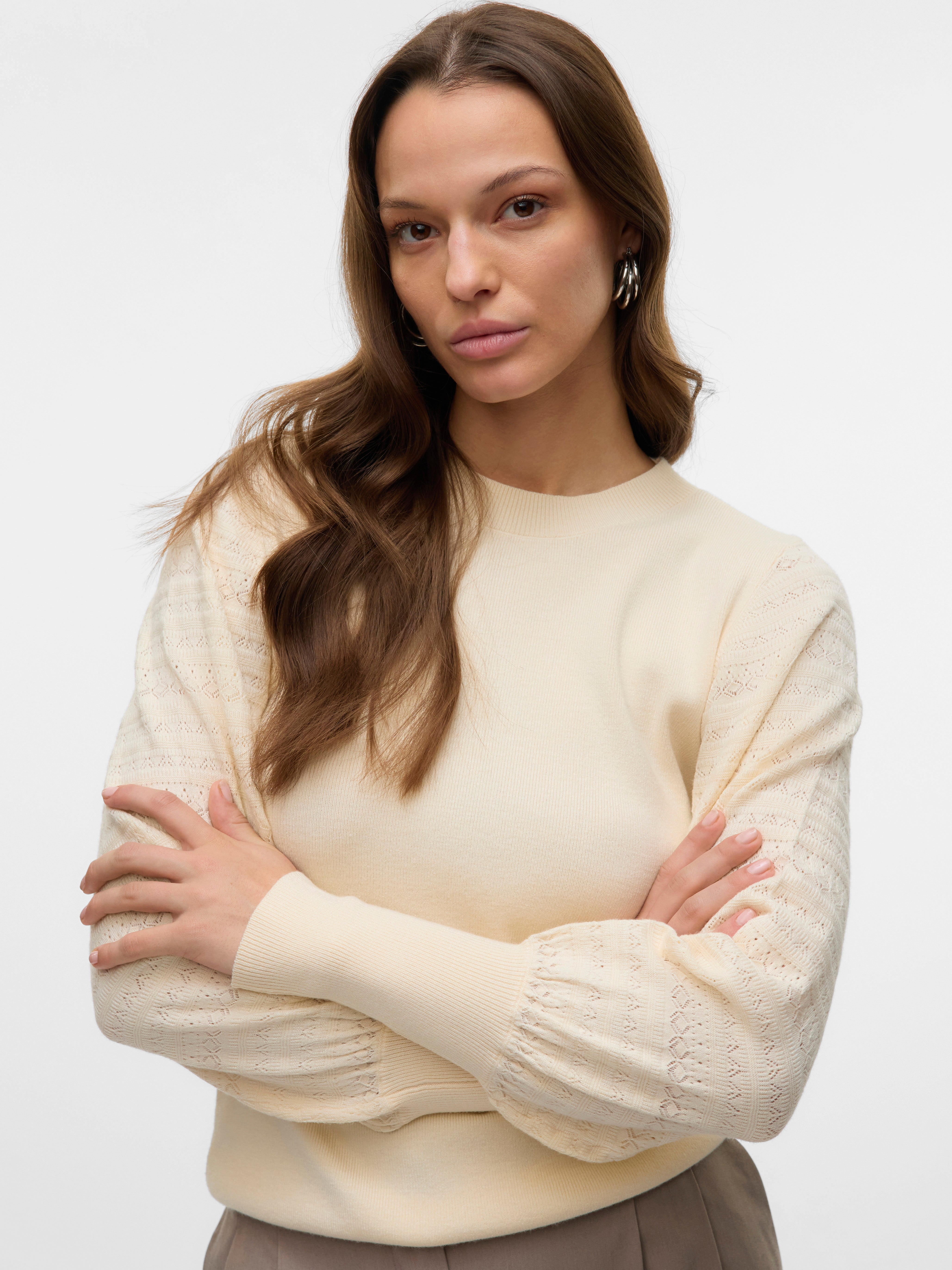 VERO MODA® VMHOLLYPOINTELLE Knitted pullover