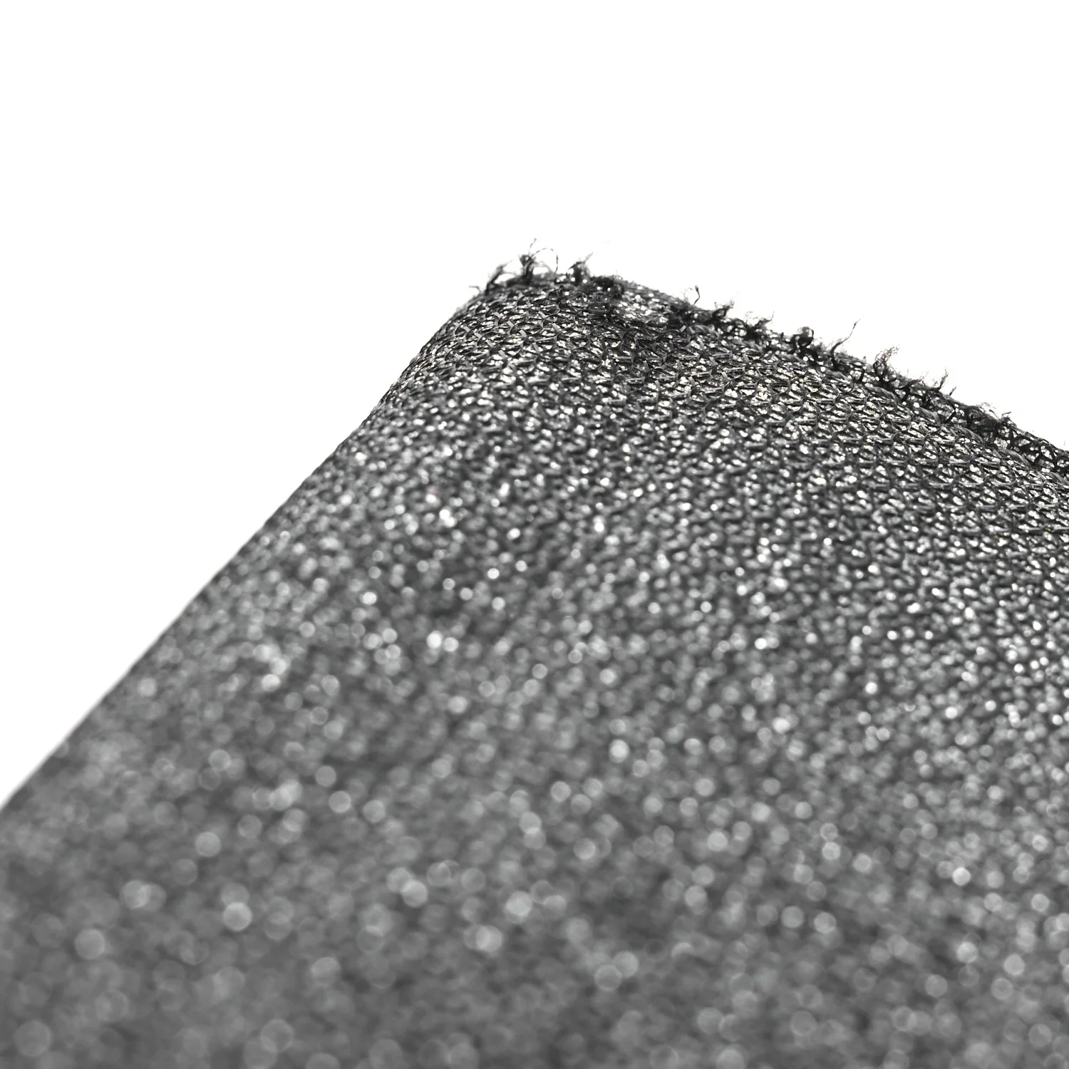 Glitter Fabric Erica Chain Clutch  Anthracite