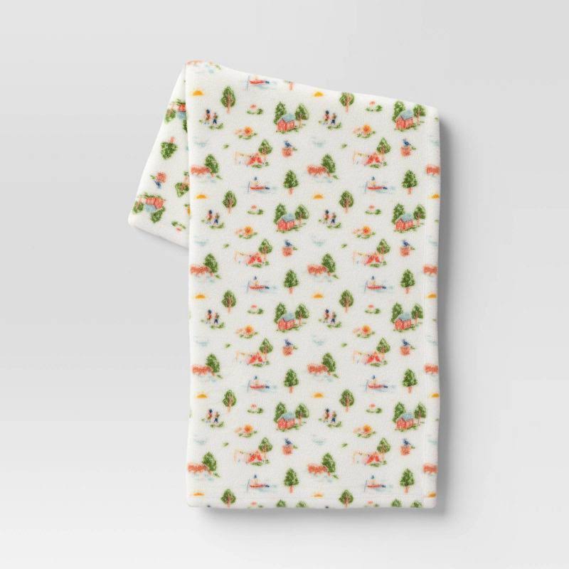 Oversized Camp Printed Plush Throw Blanket - Room Essentials