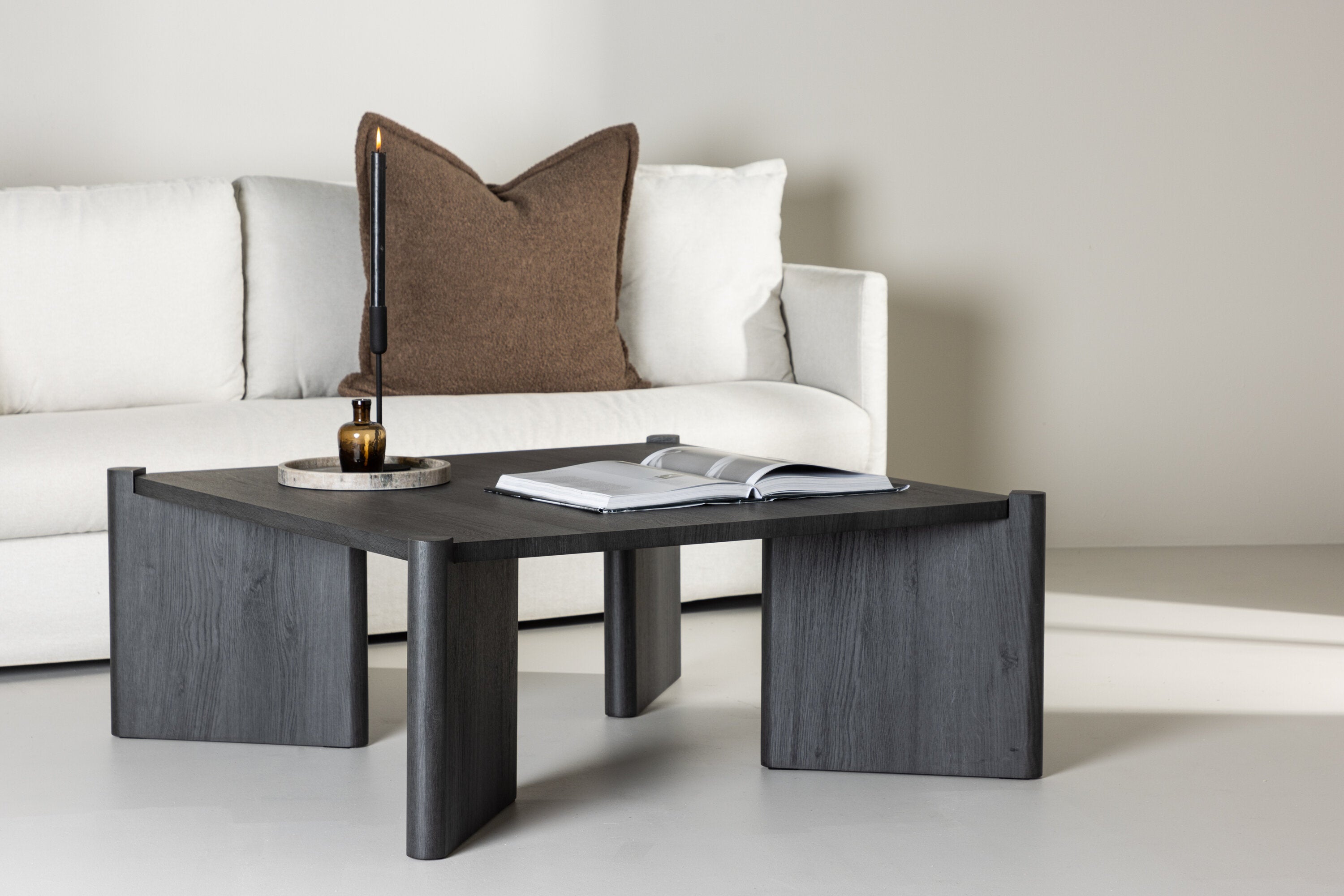 Rebellenclub Makai Salontafel - 100 x 100 cm - Donkerbruin