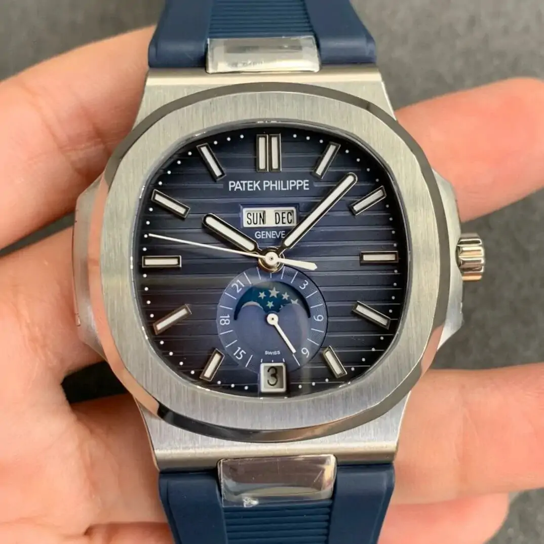 Patek Philippe Nautilus 5726 GR Factory Blue Rubber Strap