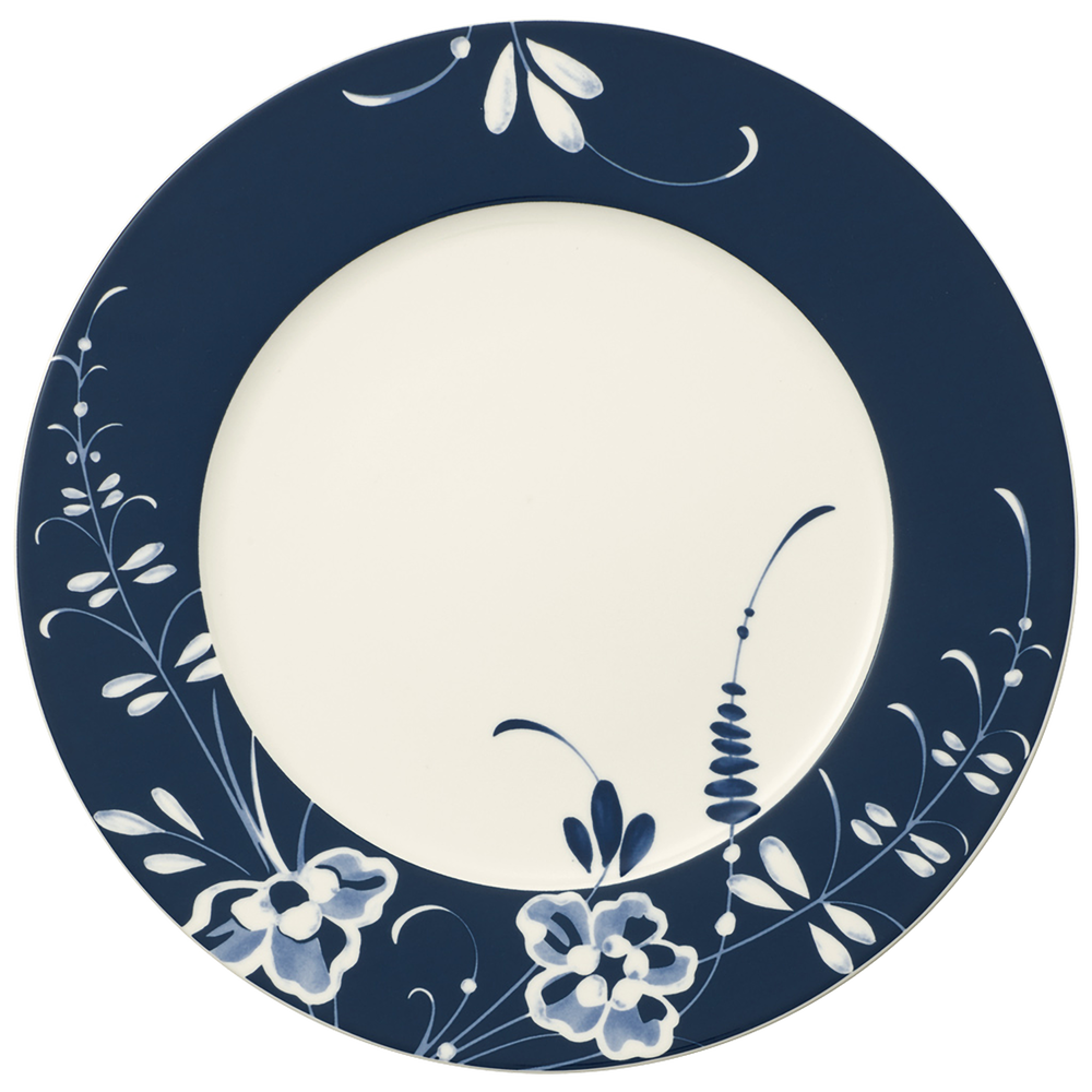 Vieux Luxembourg Serving/ Under Plate - Blue, 12.1'', Premium Porcelain