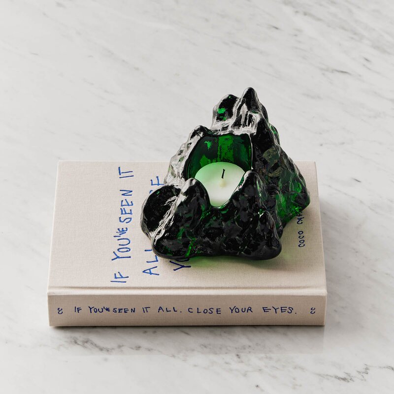 The Rock lyslykt 9 cm grønn