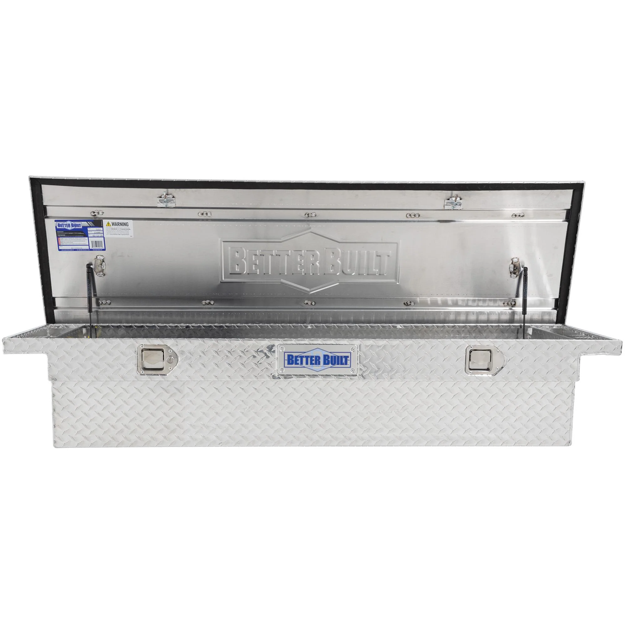 UWS Low Profile Aluminum Truck Tool Box with Stainless Steel Handles, Pickup Bed Storage Chest