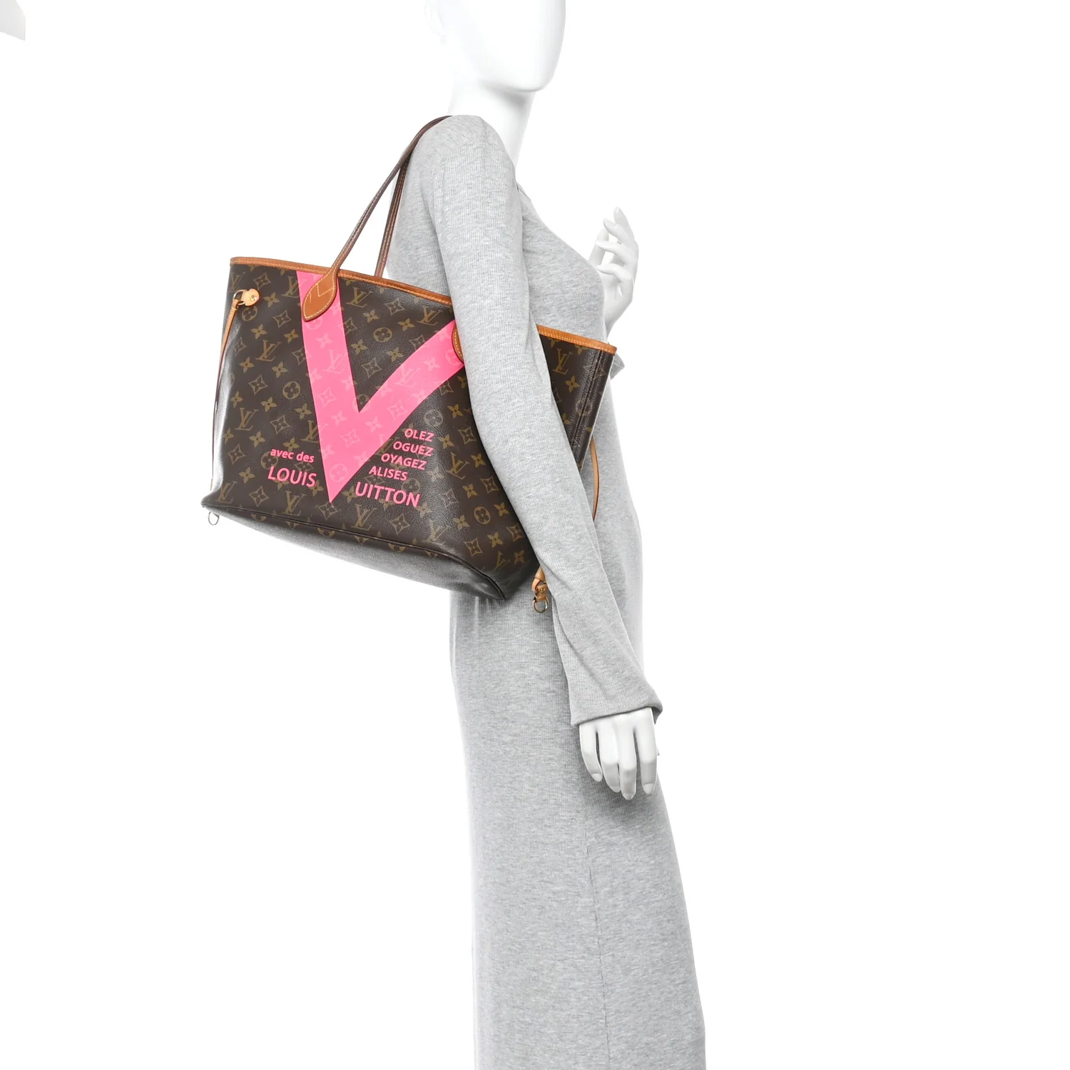Monogram V Neverfull MM Grenade