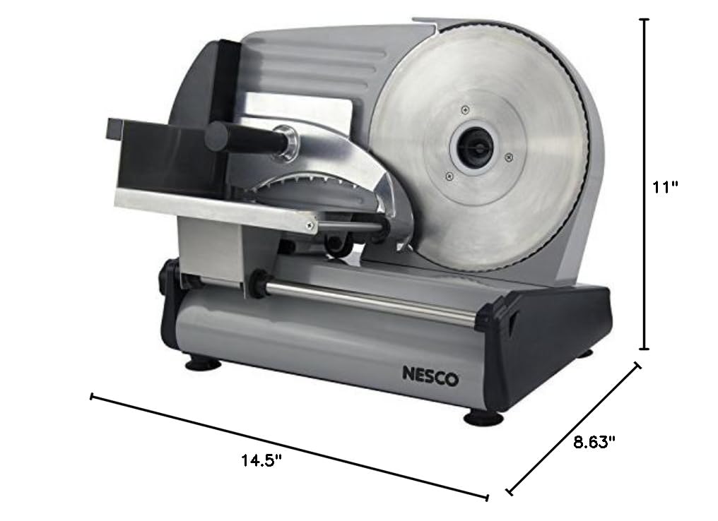 Stainless Steel Food Slicer Adjustable Thickness, 8.7