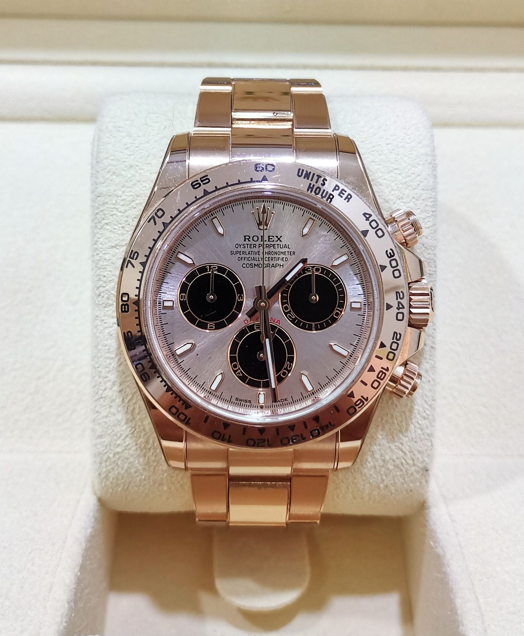 [Super Clone]Rolex Daytona 40mm RoseGold sundust Dial m126505-0003