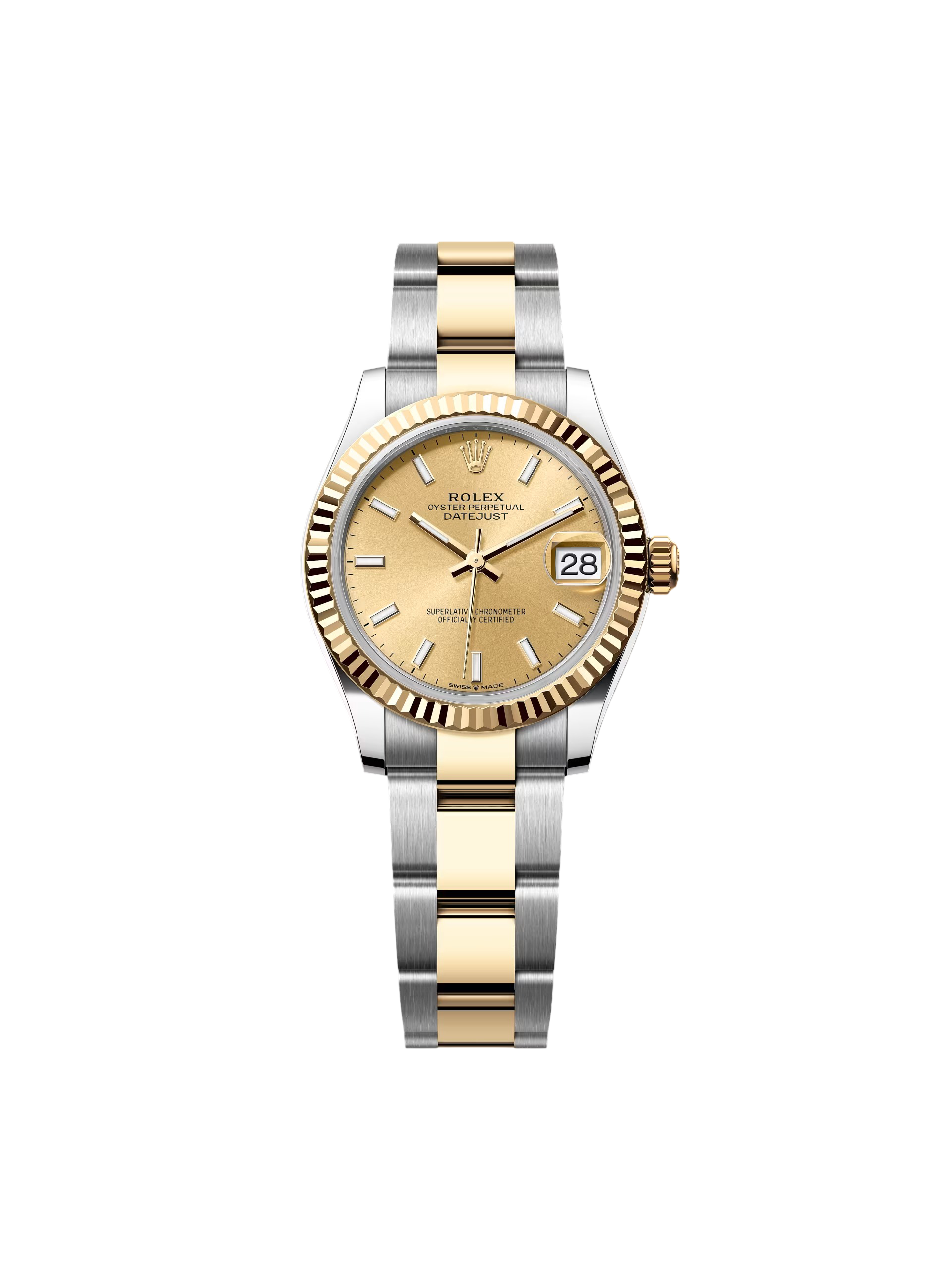 【Super Clone】RLX Datejust m278273-0013/0014 31mm Champagne Dial Stainless Steel and Yellow Gold Oyster Watch