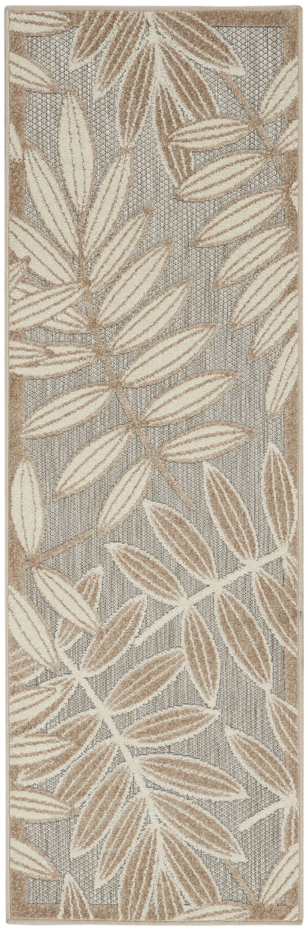 Nourison ALH18 Aloha Natural Area Rug- 2' x 6'