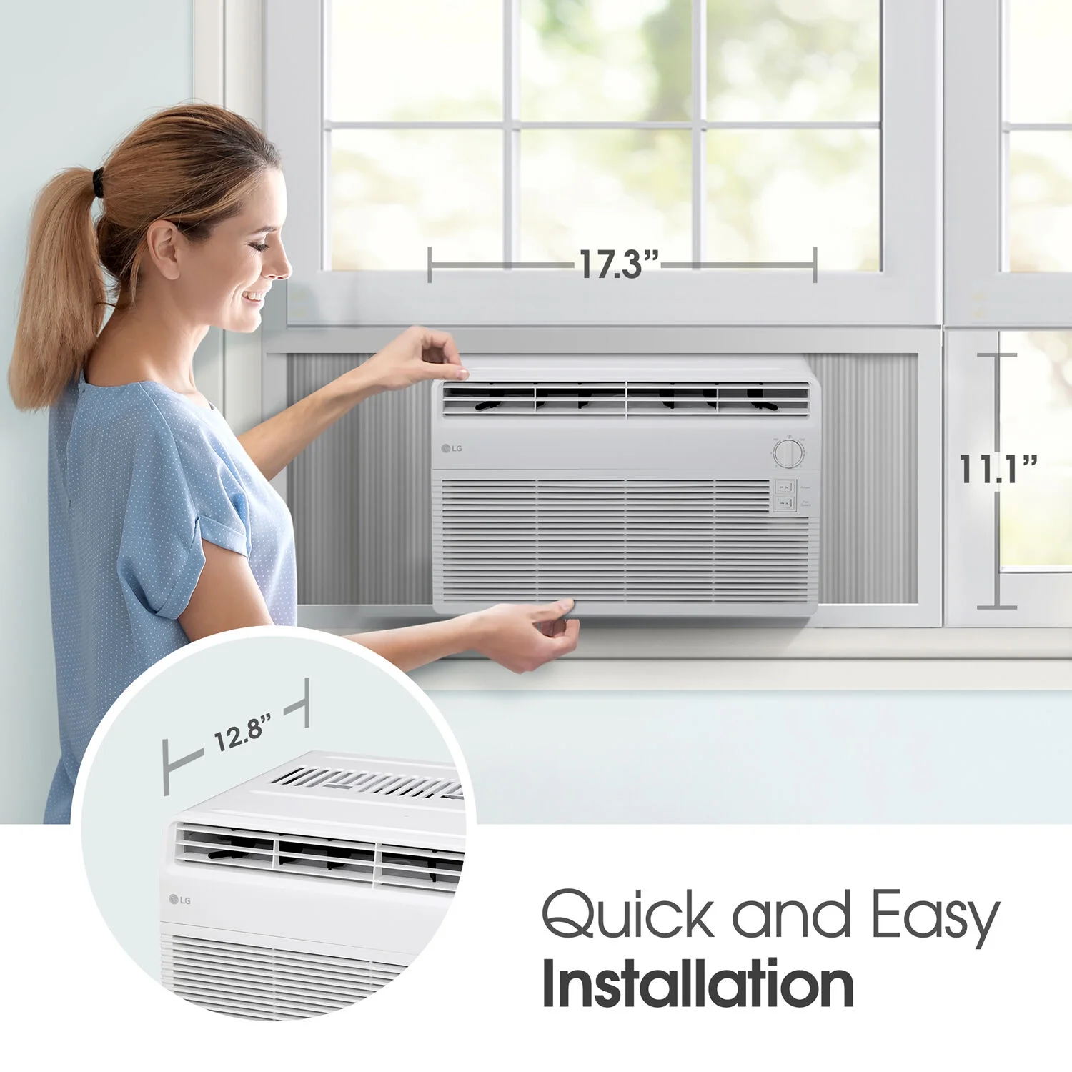 LG 5, 000 BTU 150 Sq Ft Window Air Conditioner, LW5024