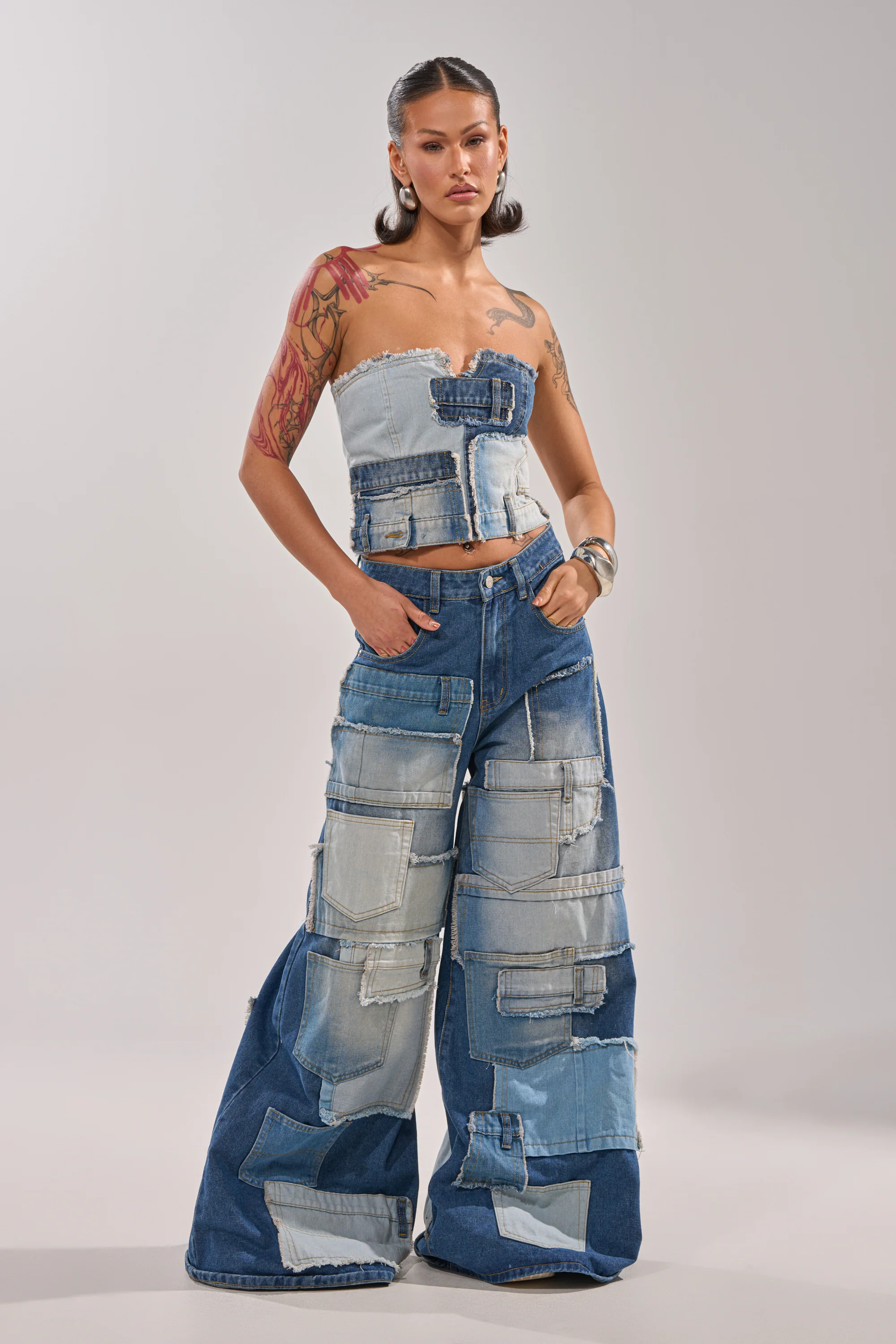 PATCH ME UP RELAXED DENIM - Akira Store