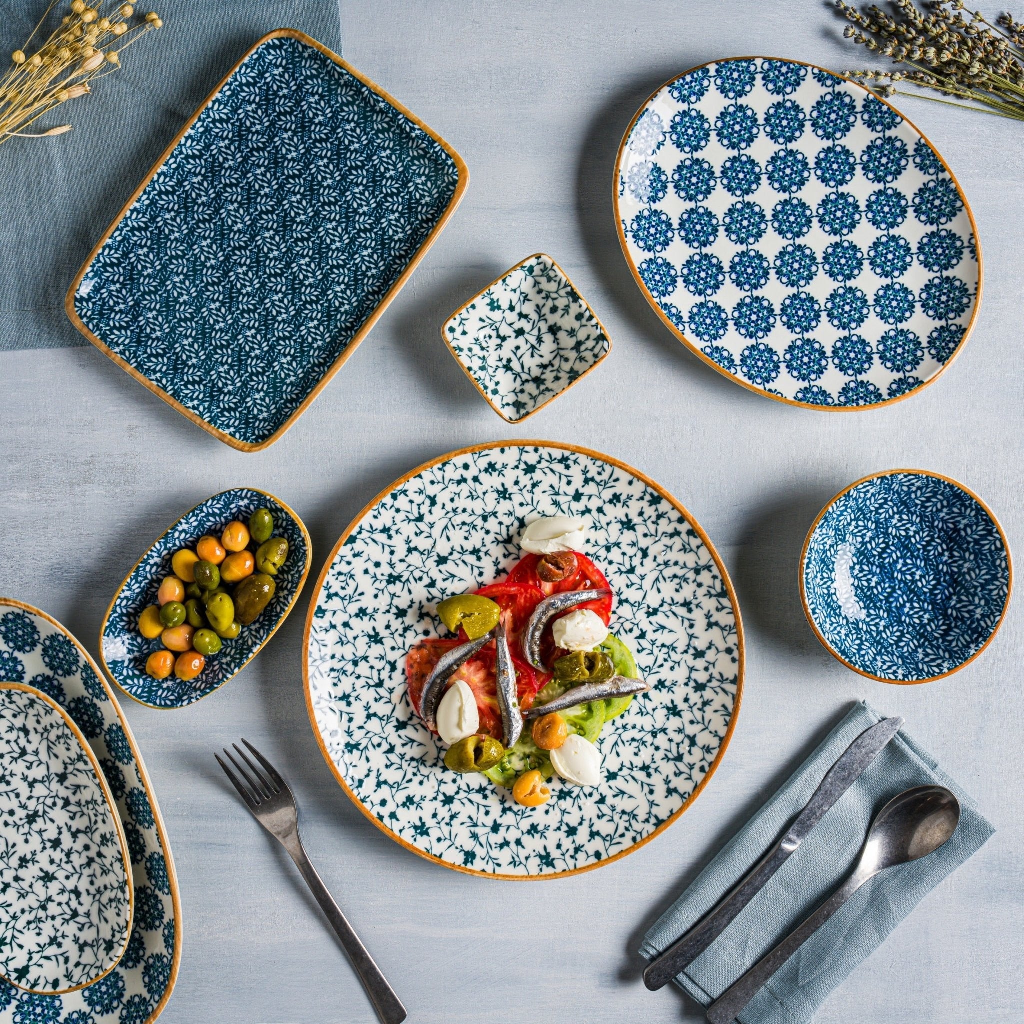 Bonna Serveerschaal - Calif - Porselein - 15 cm (330cc) - set van 2
