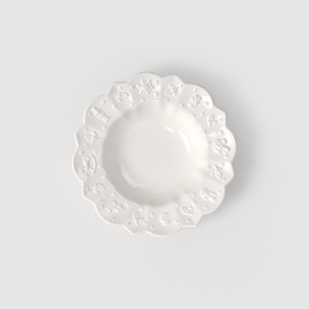 Toy's Delight Royal Classic Soup bowl - White, 9.2'', Premium Porcelain
