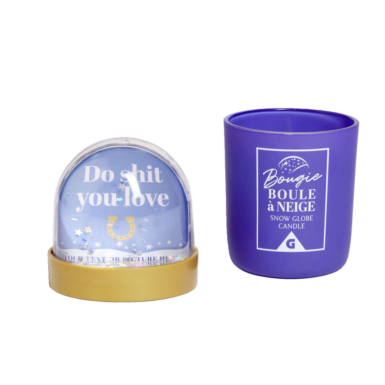 Bougie boule à neige - 3 modèles