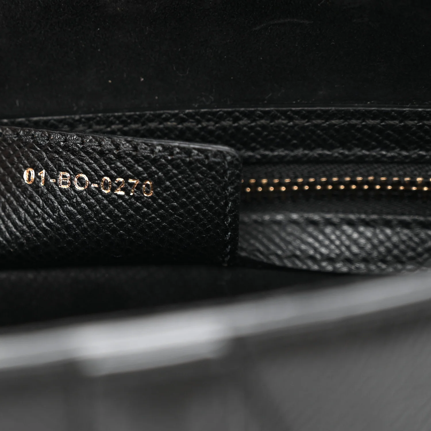 Grained Calfskin Saddle Bag Black
