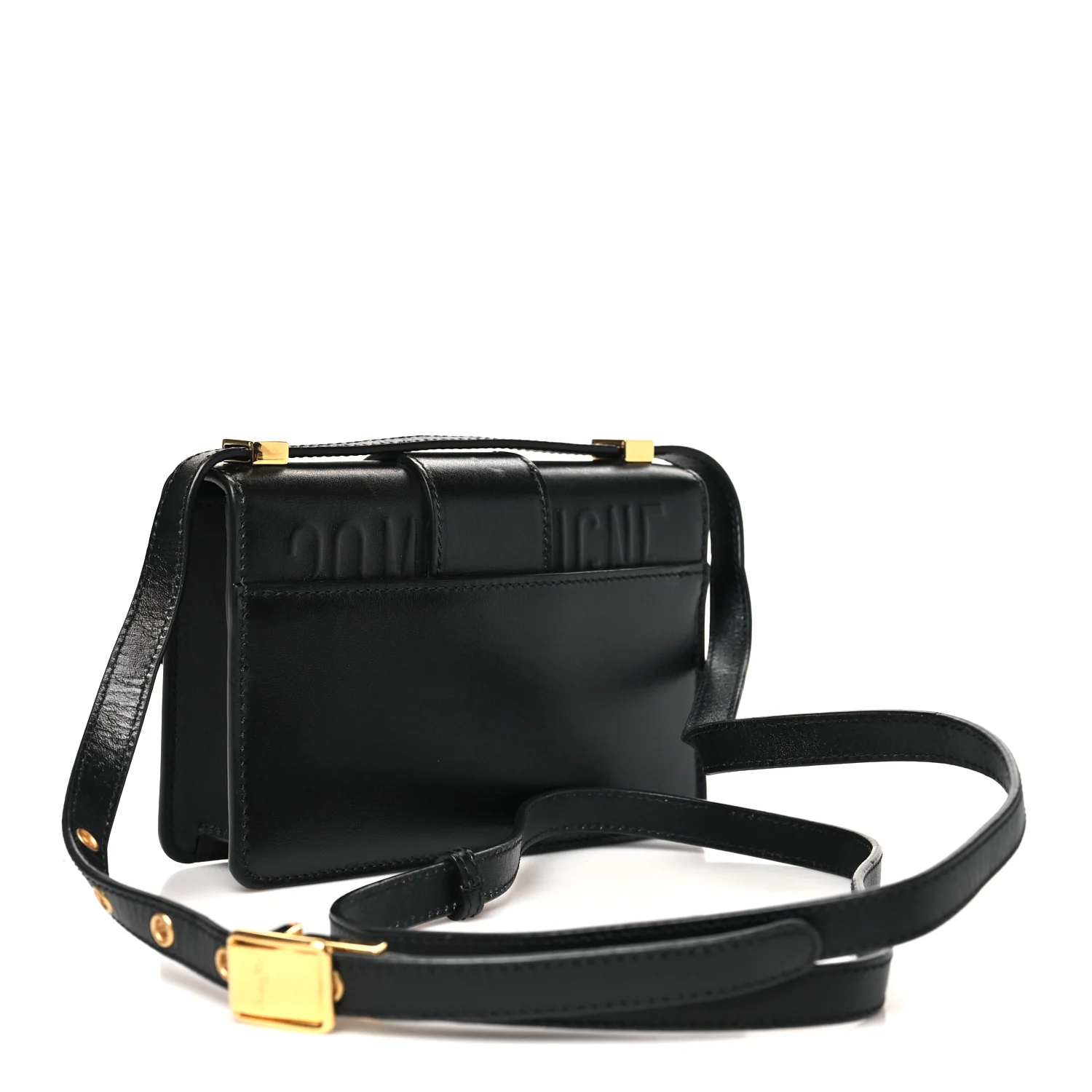 Smooth Calfskin 30 Montaigne Flap Bag Black
