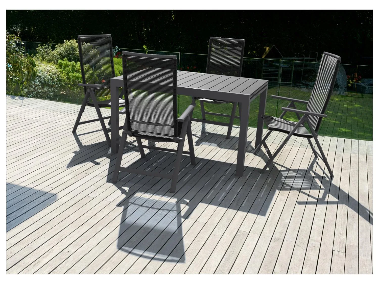 LIVARNO home Lot de 4 chaises hautes MIAMI