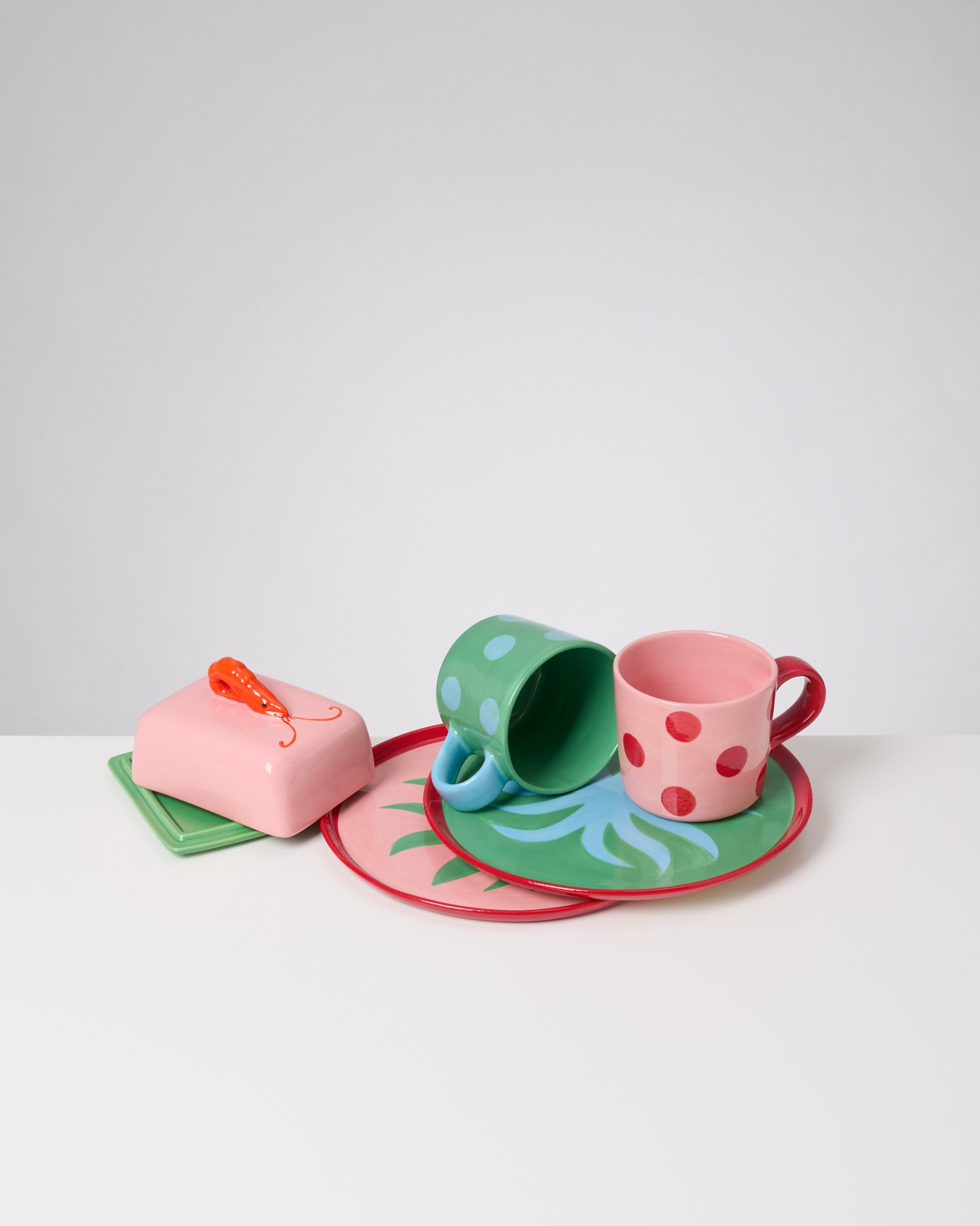 MAM X ISIS MARIA - TABLEWARE SET PALM DOT MIX 5 PIECES