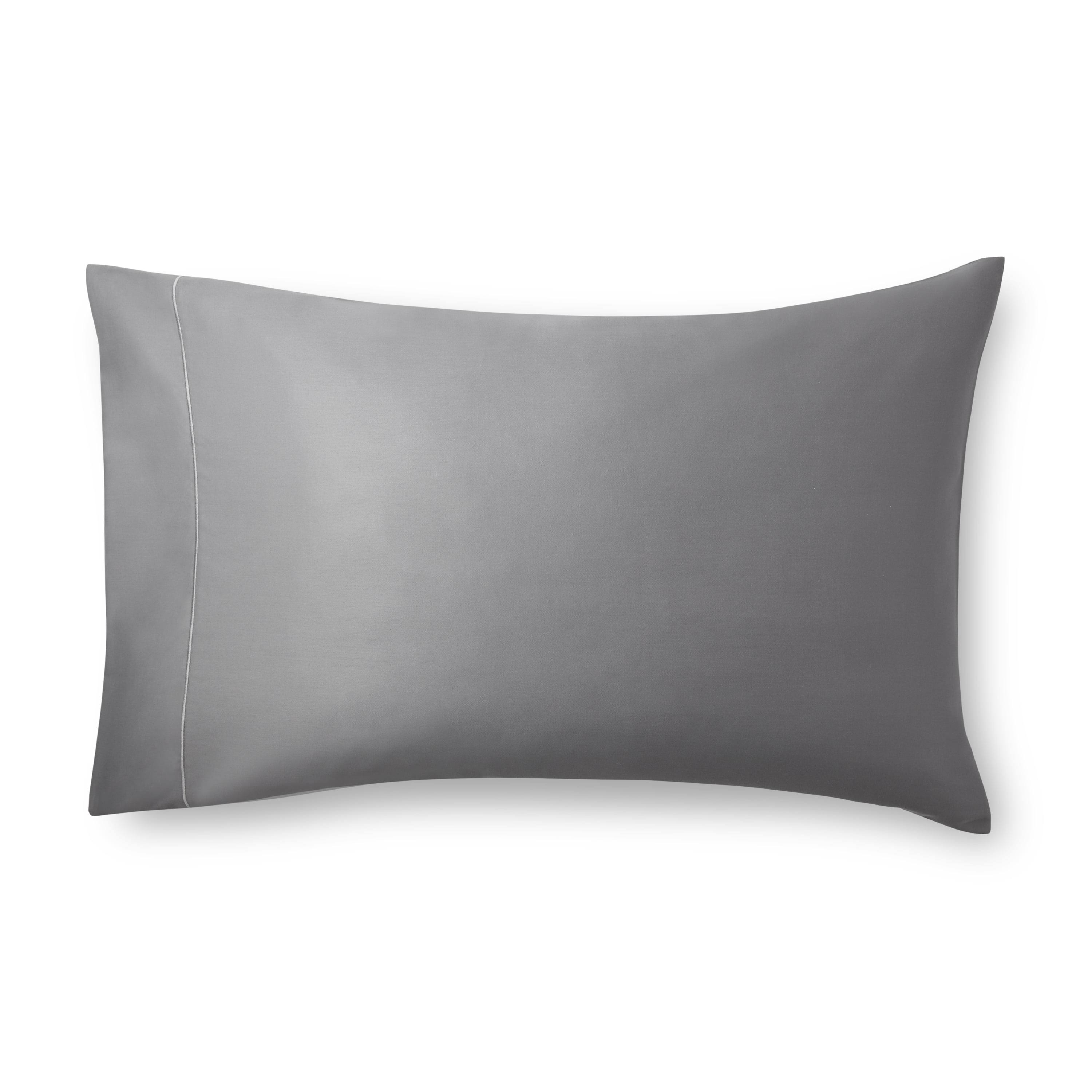 Better Homes & Gardens 400 TC Hygro Cotton Pillowcases, Standard/Queen, Grey Flannel, 2 Piece, Size: Standard/Queen Pillowcase, Gray