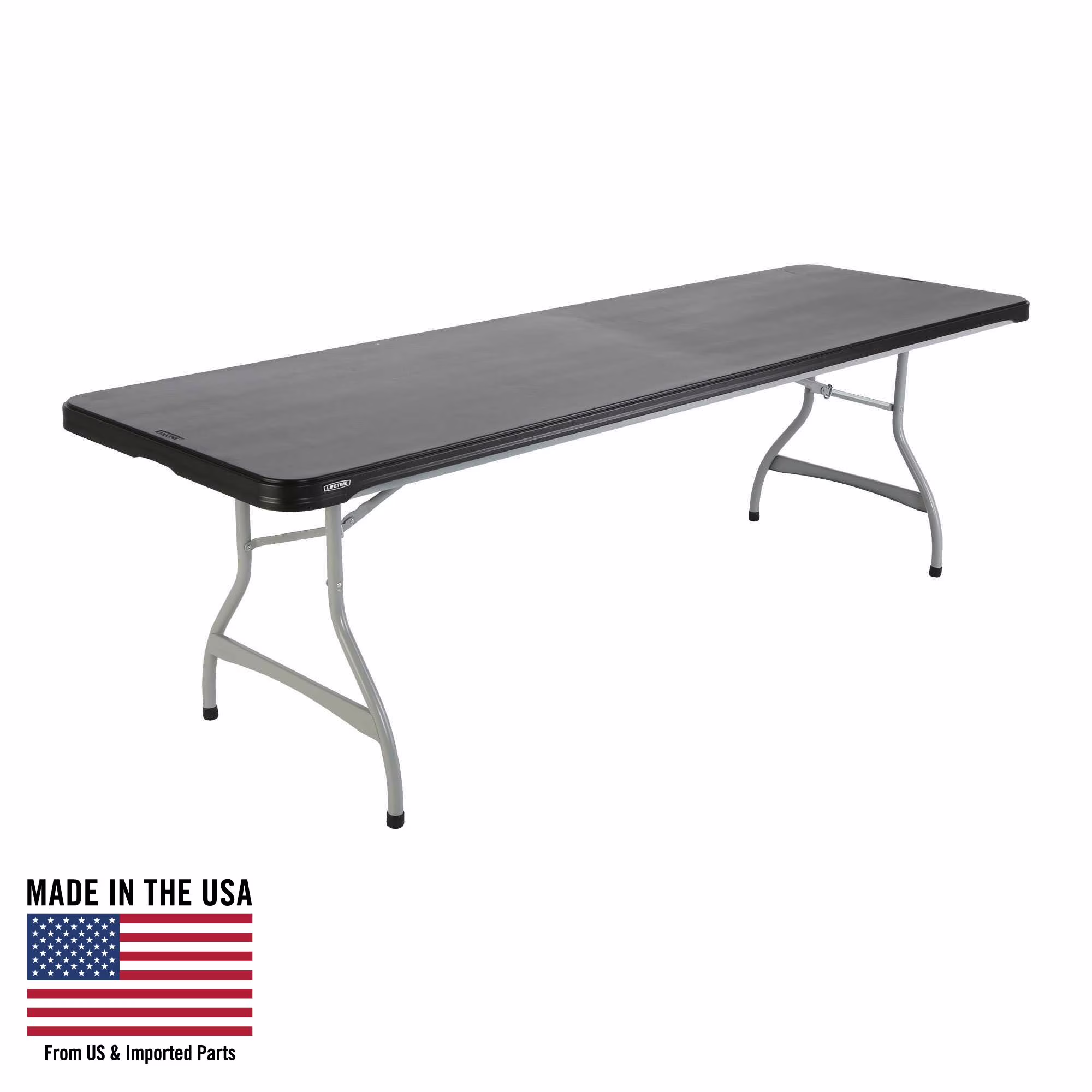 8 Foot Nesting Rectangle Table, Indoor/Outdoor Commercial Grade, Black (280462)