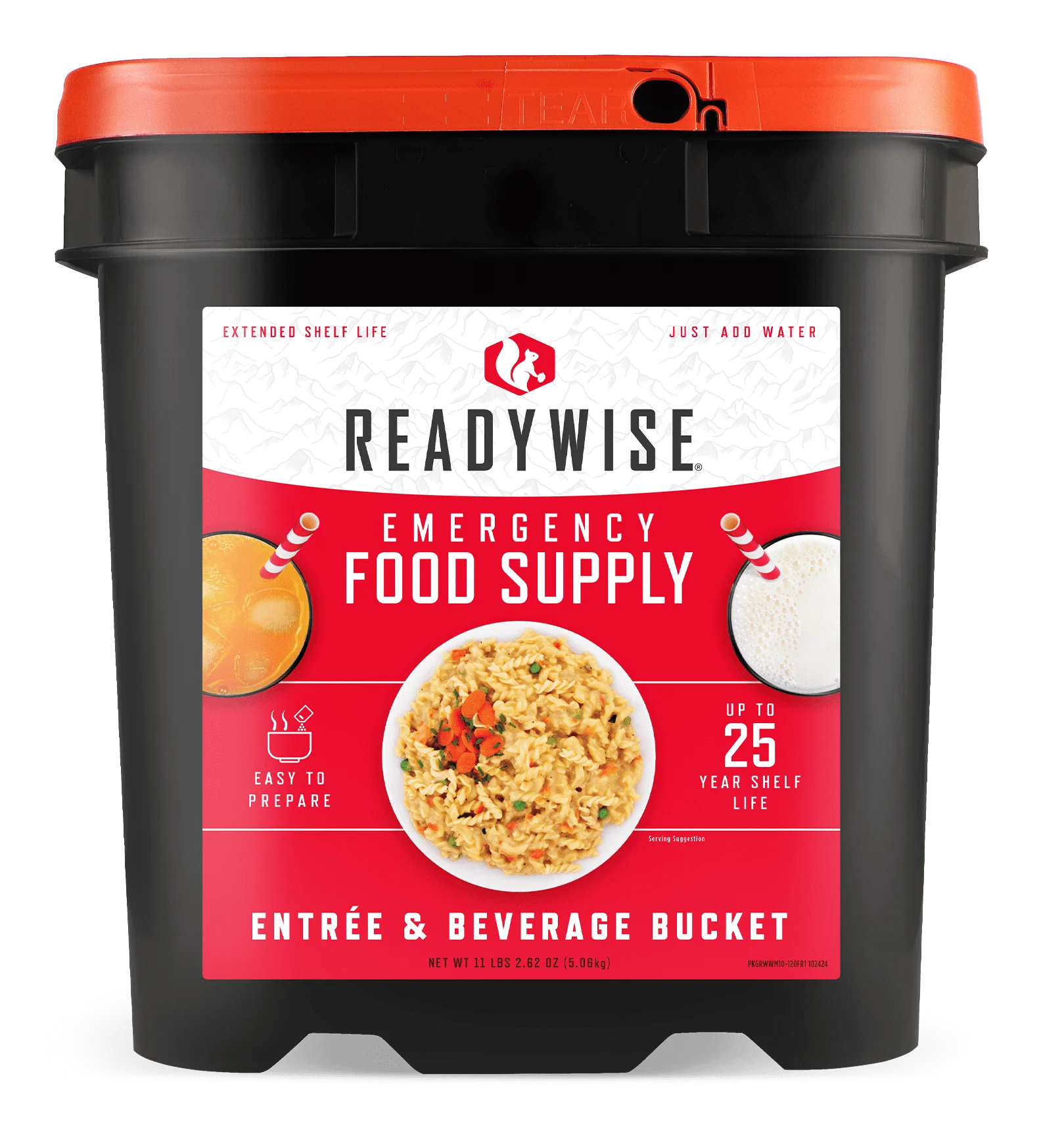 Emergency Food Supply, 120 Serving Entree and Beverage