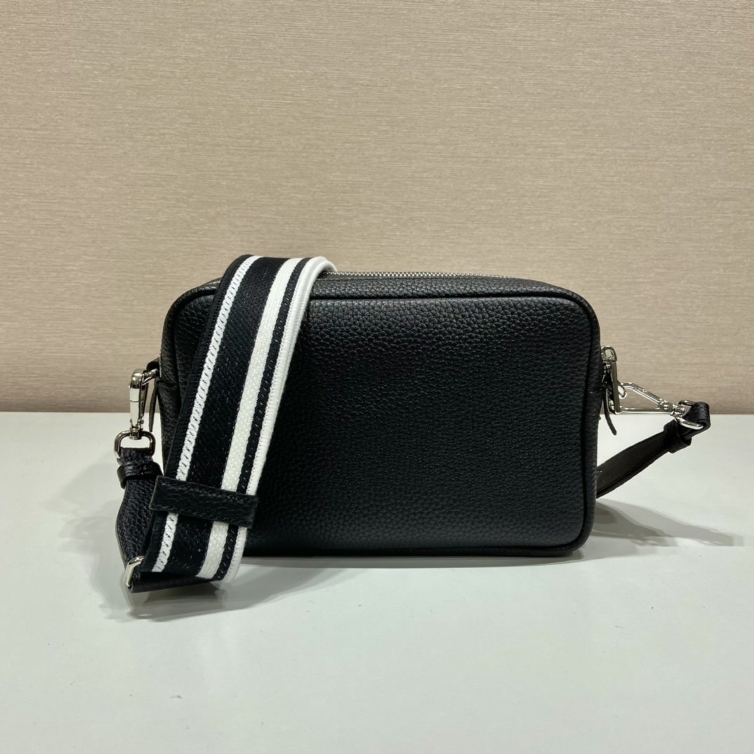 Pra Bag With Shoulder Strap Black For Women, Women's Bags 8.6in/22cm 1BH082_2DKV_F0002_V_3OM