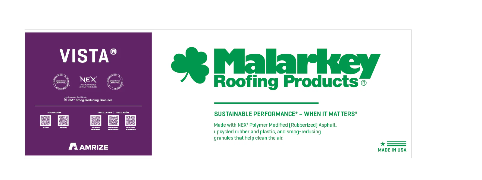 Malarkey Vista 251 Architectural Asphalt Shingles – Antique Brown (3 Bundles per Square)