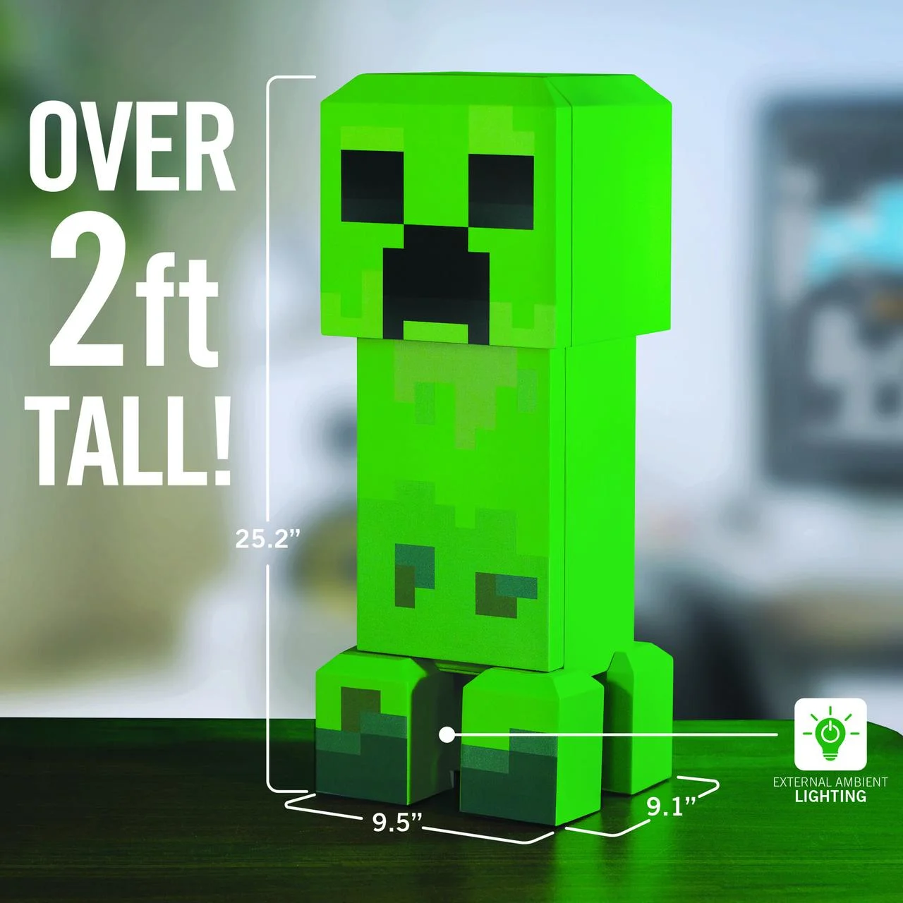 Creeper Mini Fridge 2 Door, 8L, Green, 25.2" H 9.5" W 9.1" D - Image 9