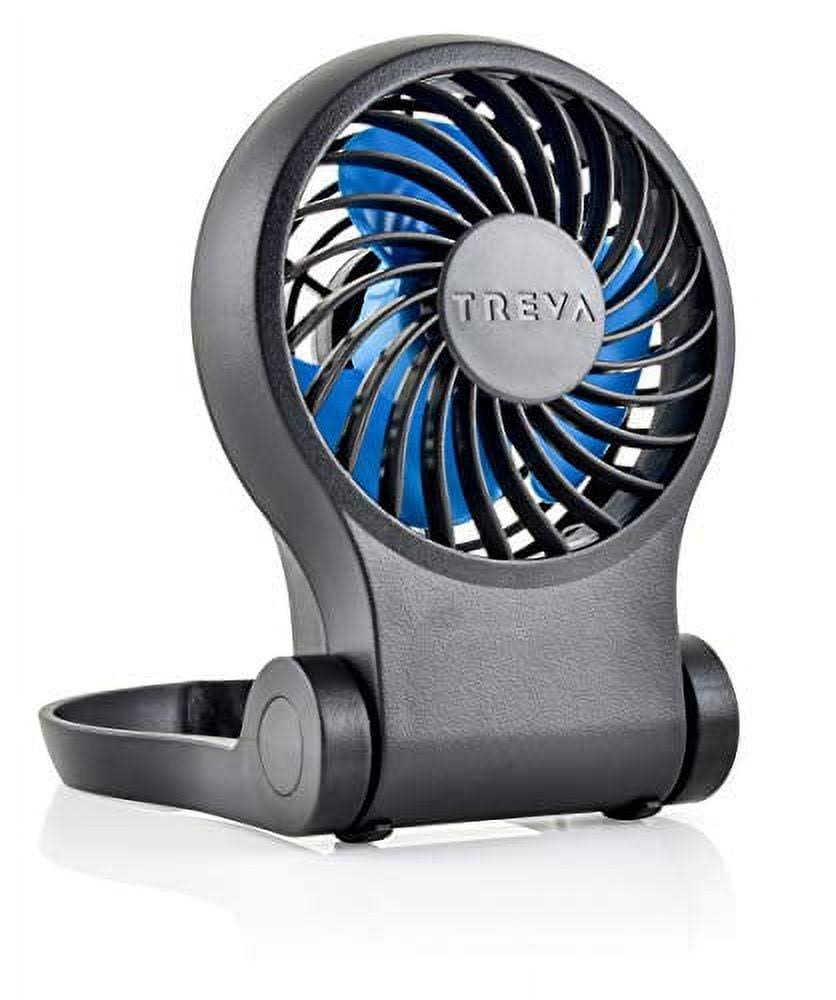 Treva Mini USB Portable Desk Fan with AC Adapter Included