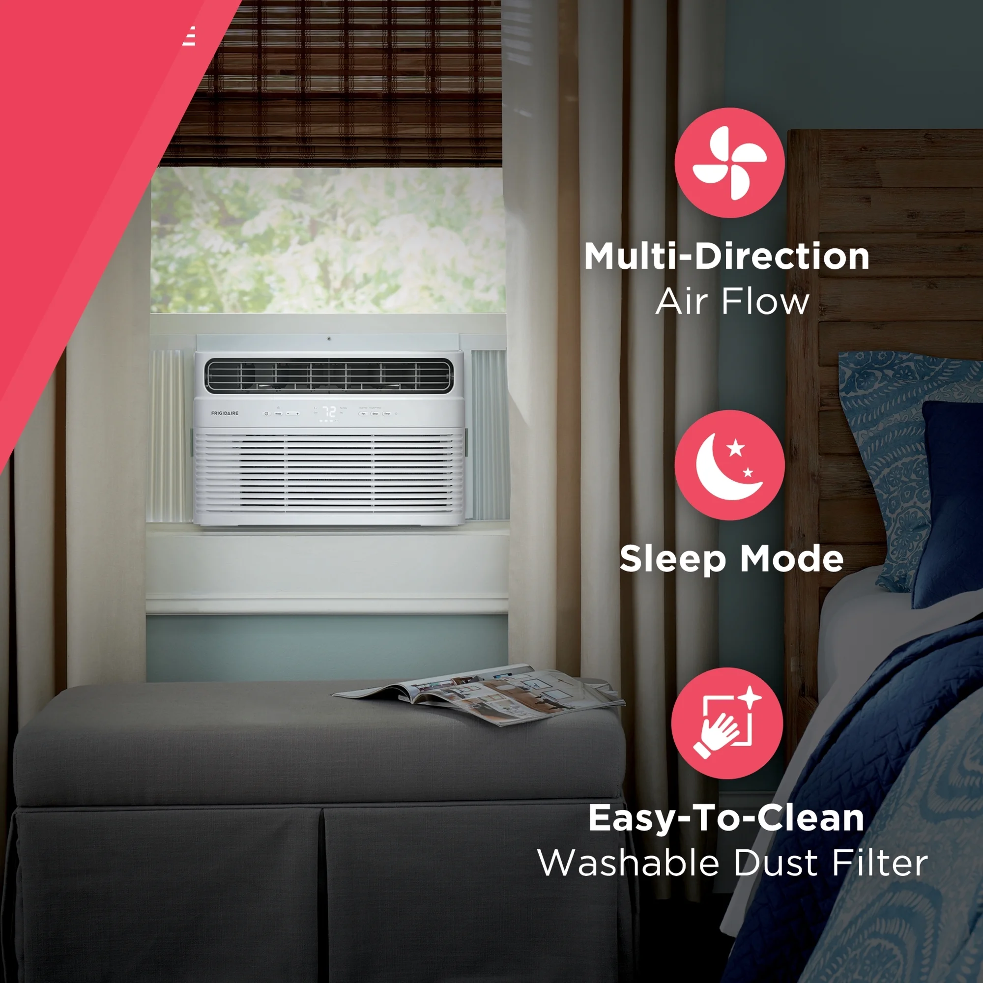 6,000 BTU Window Room Air Conditioner with Remote Control(6,000 BTU) - Image 4