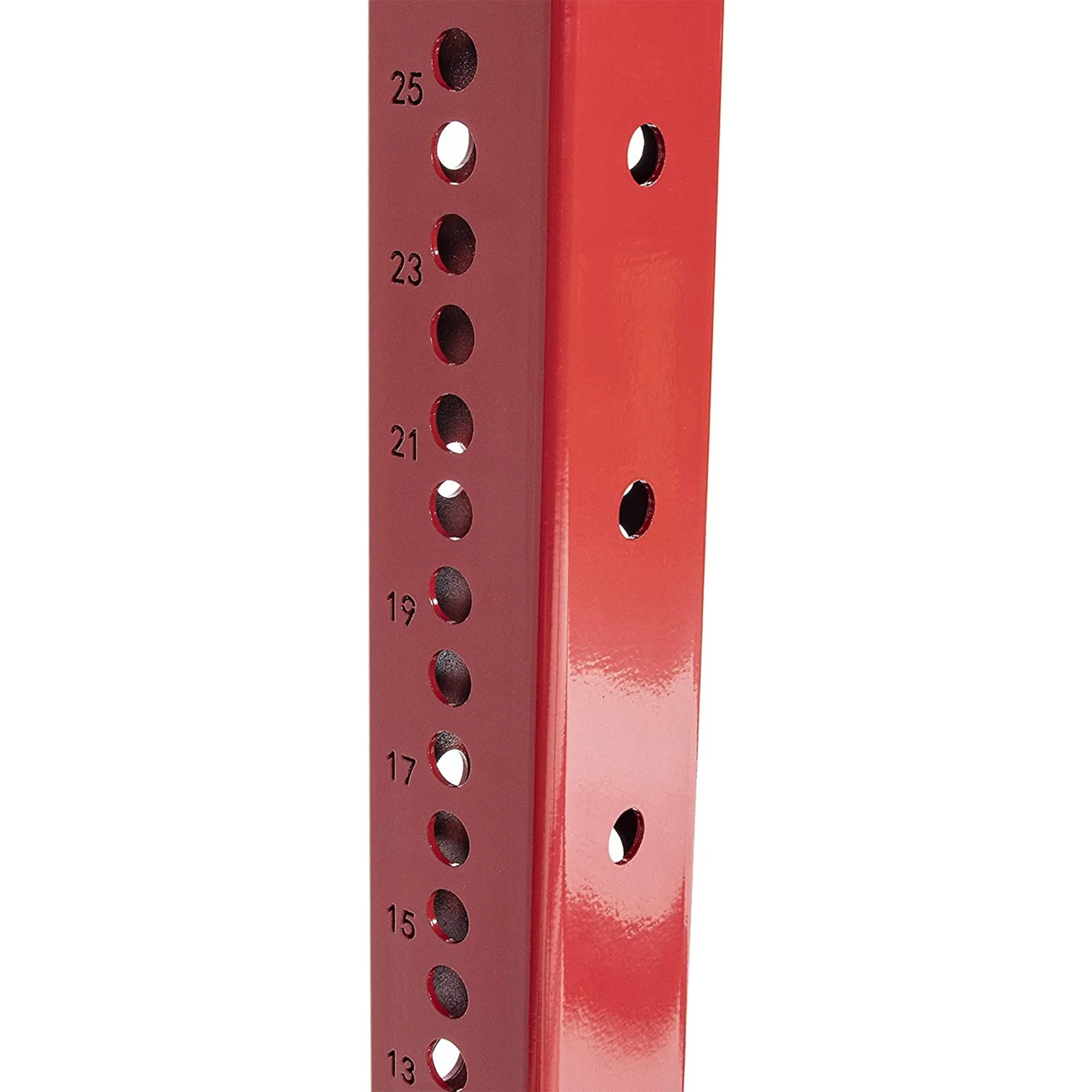 Signature Fitness 1, 500 lb Capacity 3 x 3 in Power Cage Squat Rack, Red