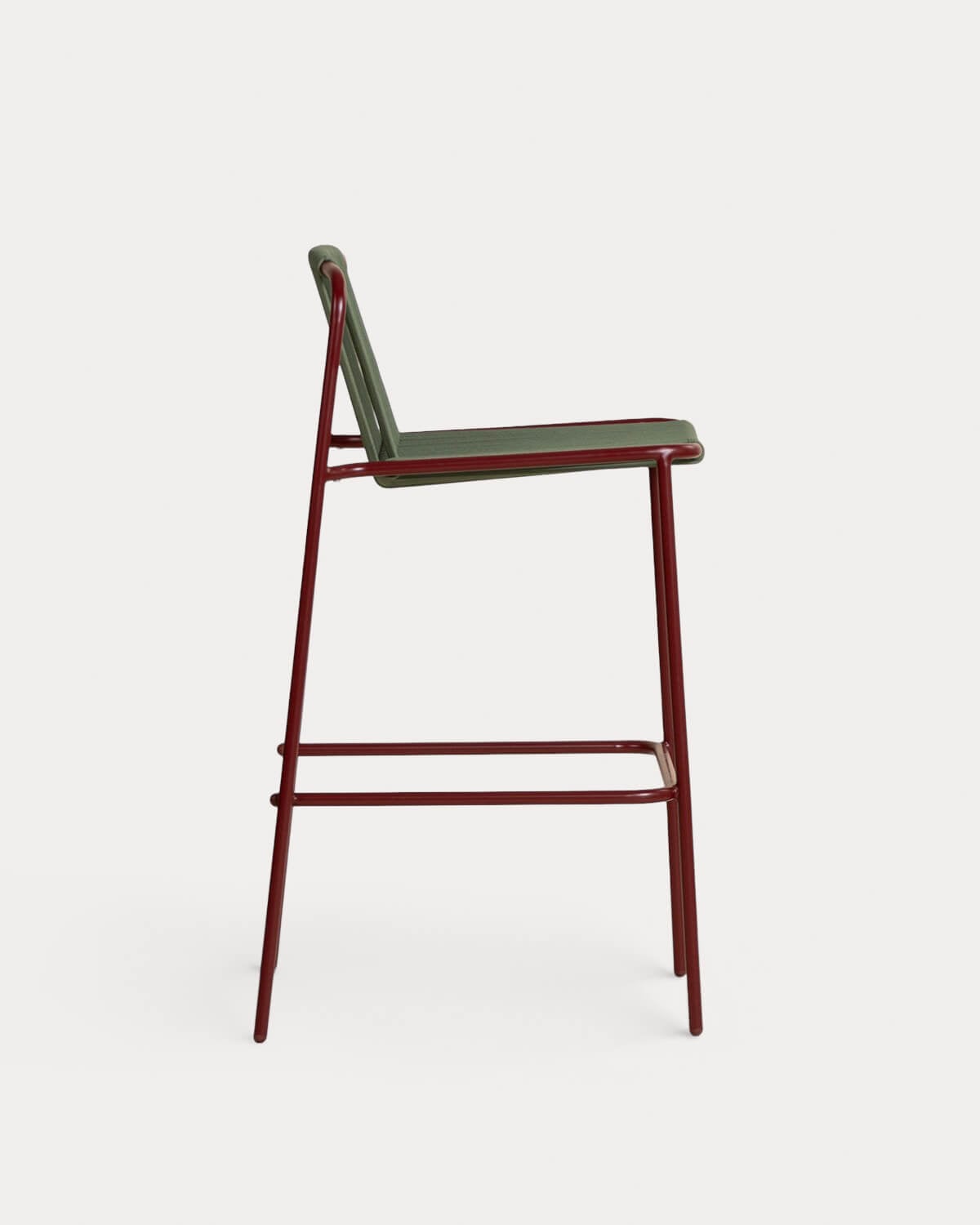 Mayailer - Pack 2 Taburetes Altos de Exterior de Metal y Cuerda (75 cm) Mayailer