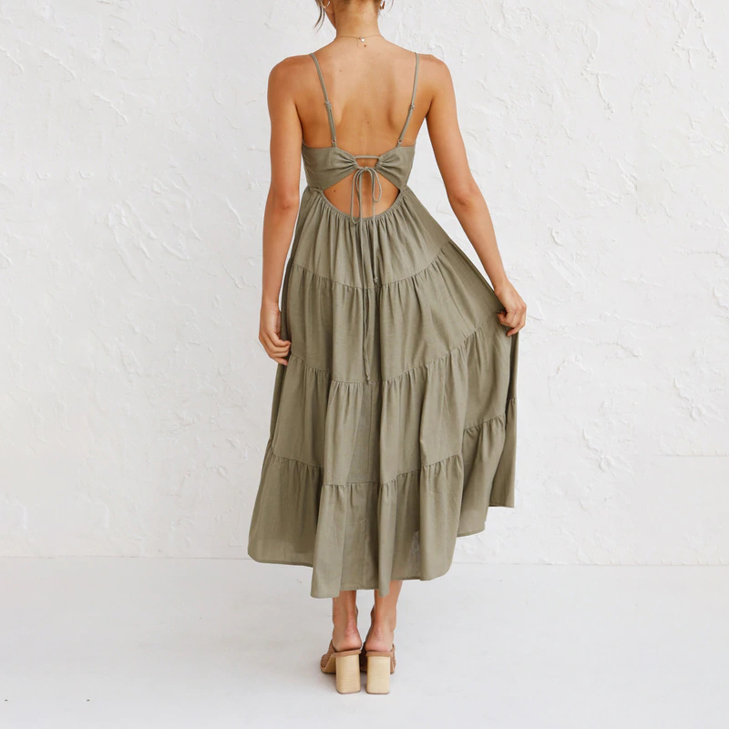 Robe à bretelles tendance