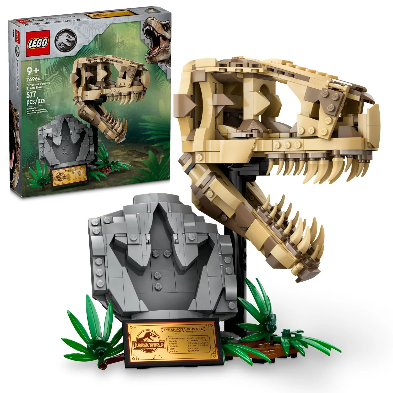 Dinosaur Fossils: Tyrannosaurus Rex Skull and Building Set - Image 2