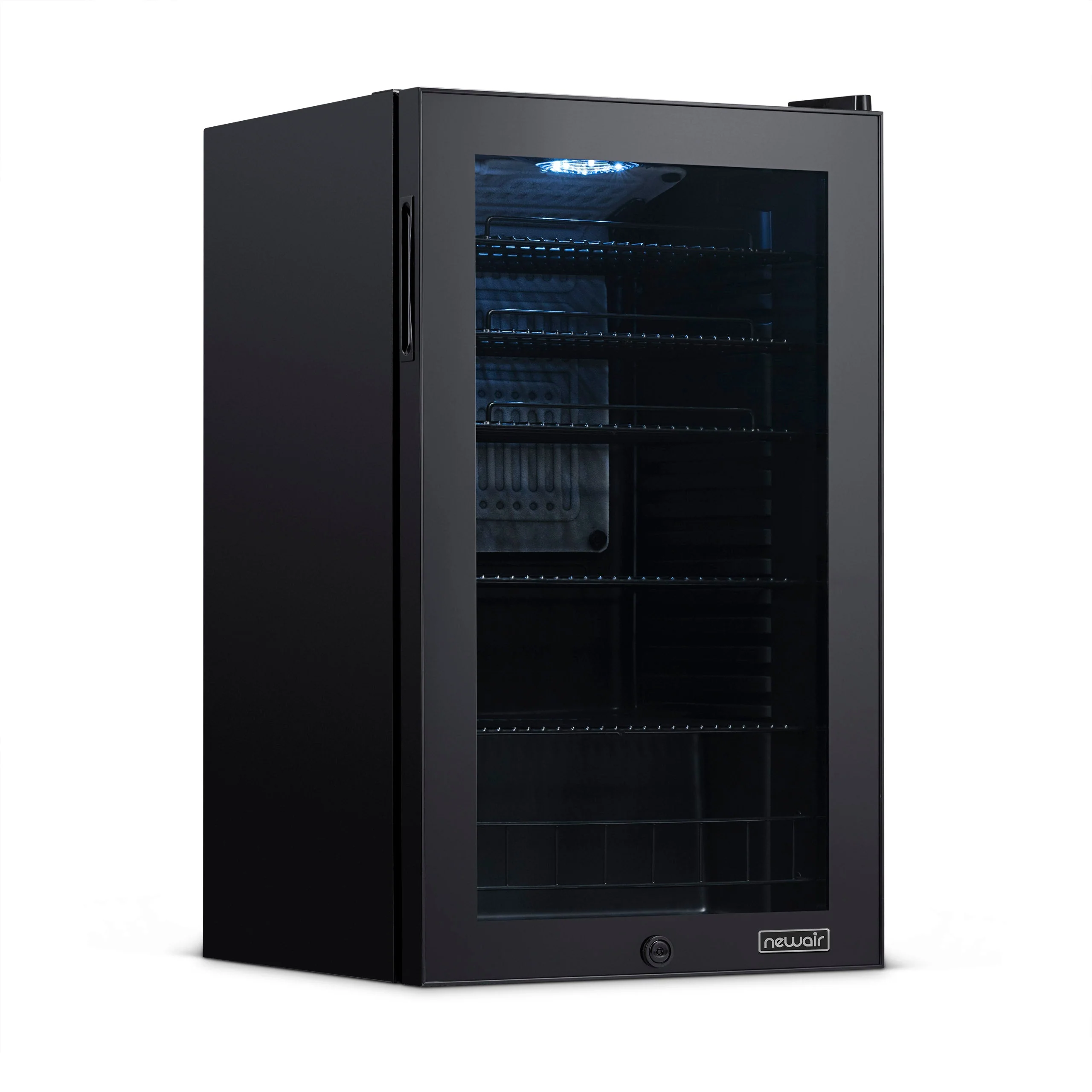 Newair 126-Can Freestanding Black Beverage Fridge - 18.8