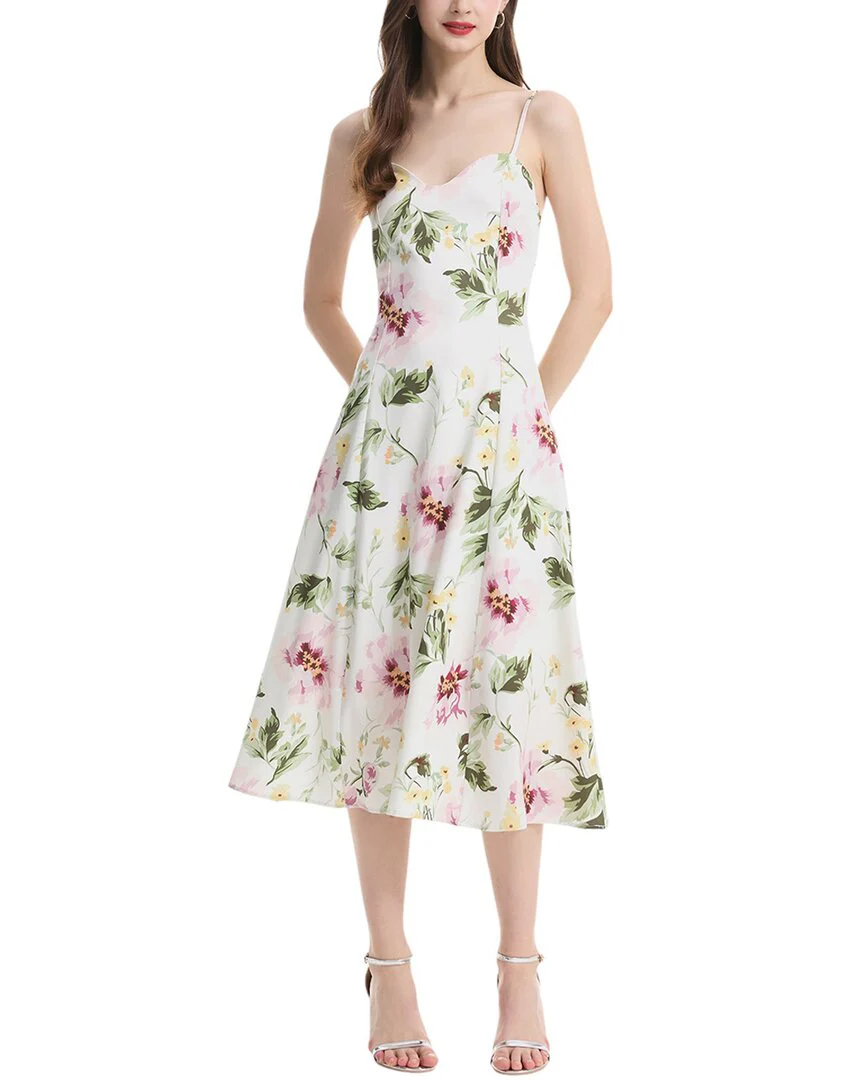 linen midi wrap dress Linen & Cotton Blend Green Midi Wrap Dress - All Dresses